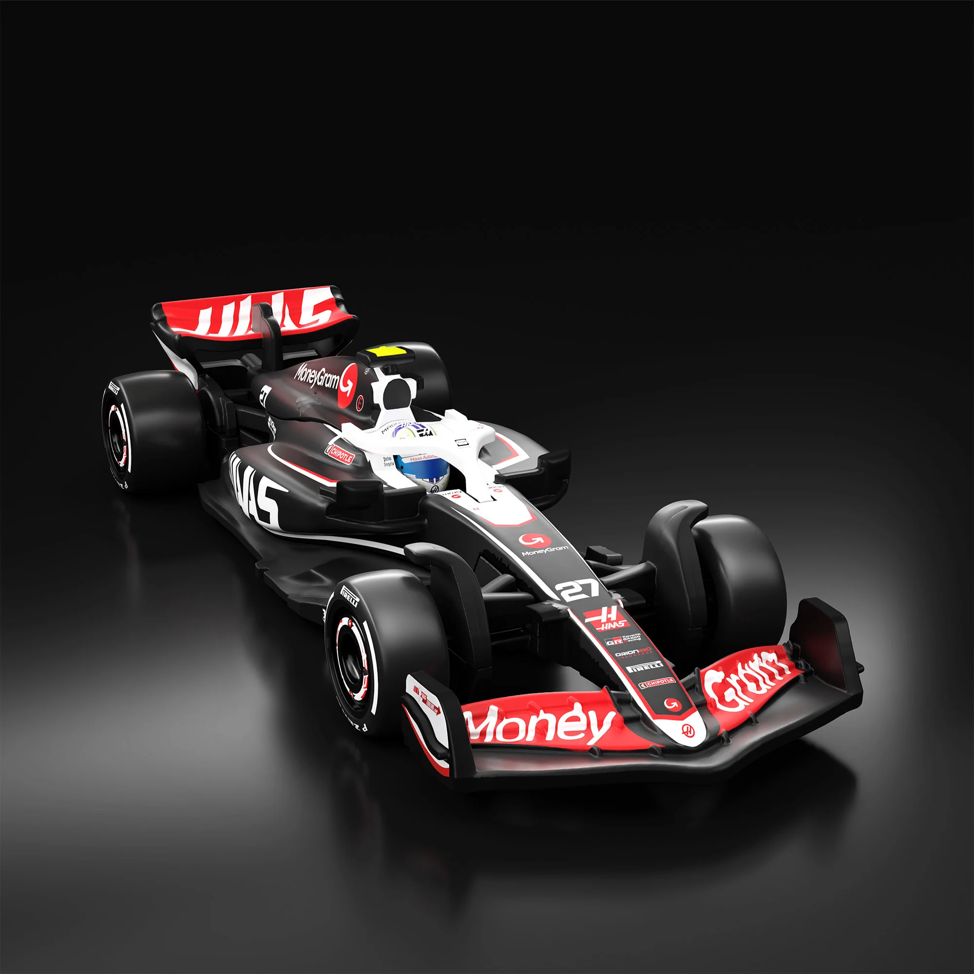Mattel Creations Hot Wheels F1 Series: MoneyGram Haas F1 Team VF-24 Car #27