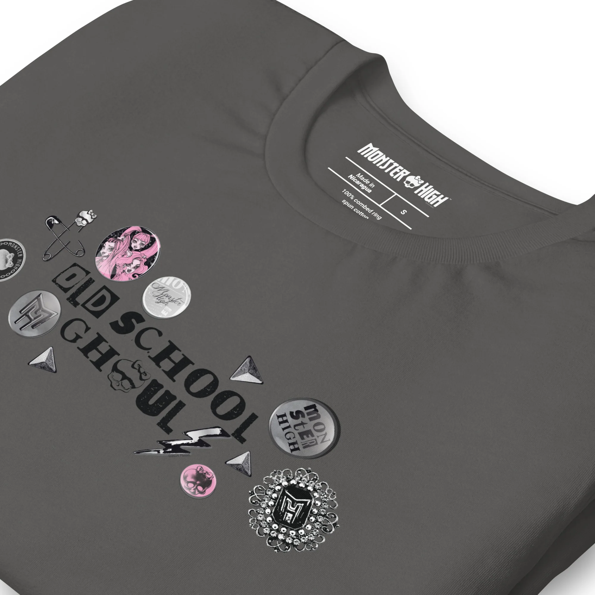 Mattel Creations Monster High Old School Ghoul Grey T-Shirt
