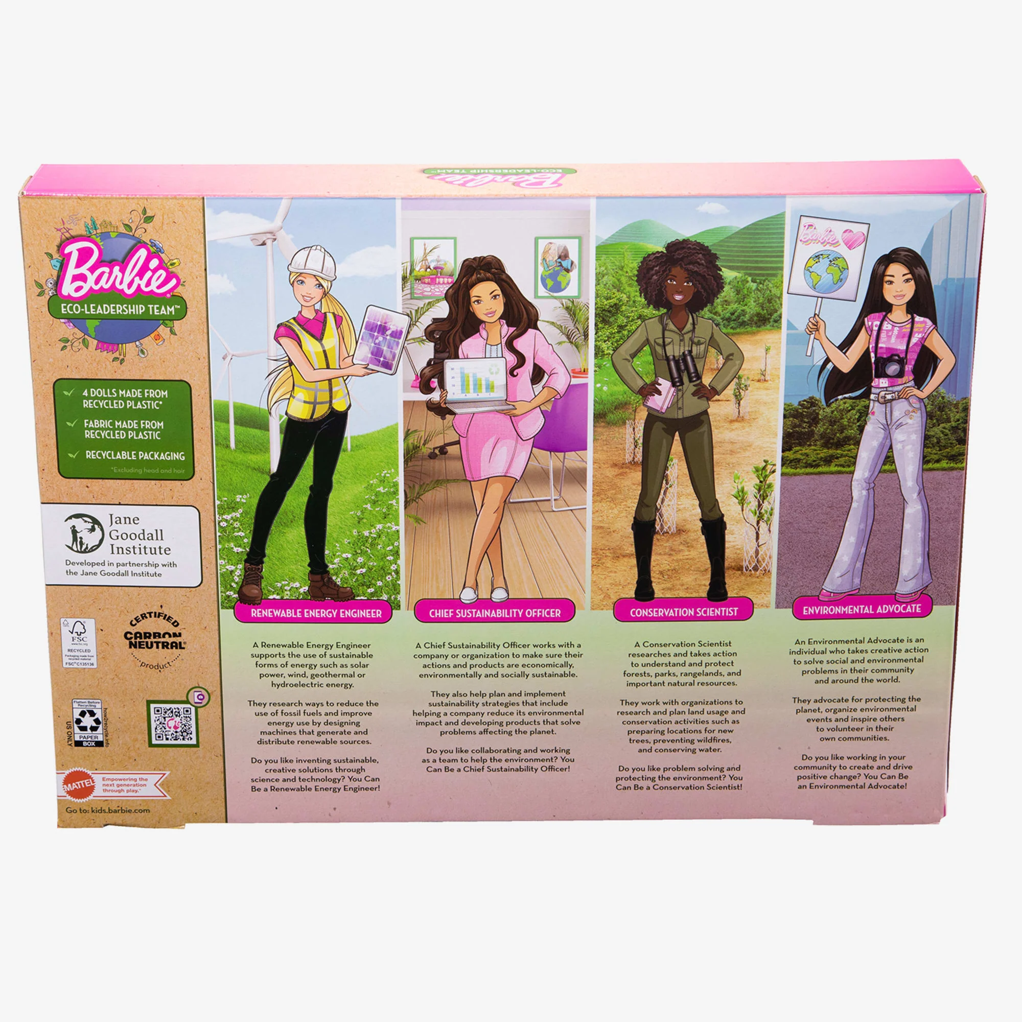 Mattel Creations Barbie Eco-Leadership Team (2022 Career of the Year Four Doll Set)