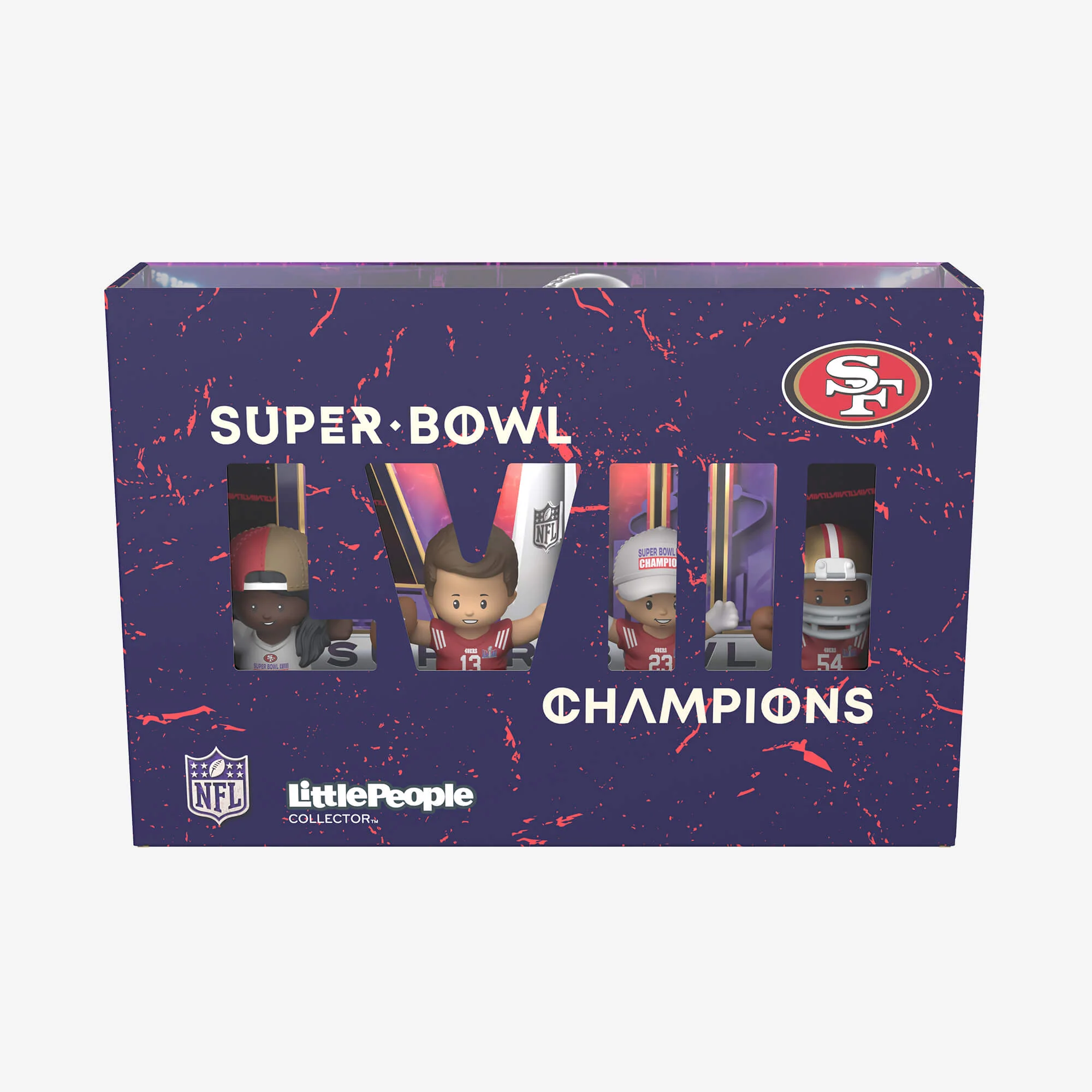 Mattel Creations Little People Collector Super Bowl LVIII Champions Set San Francisco 49ers