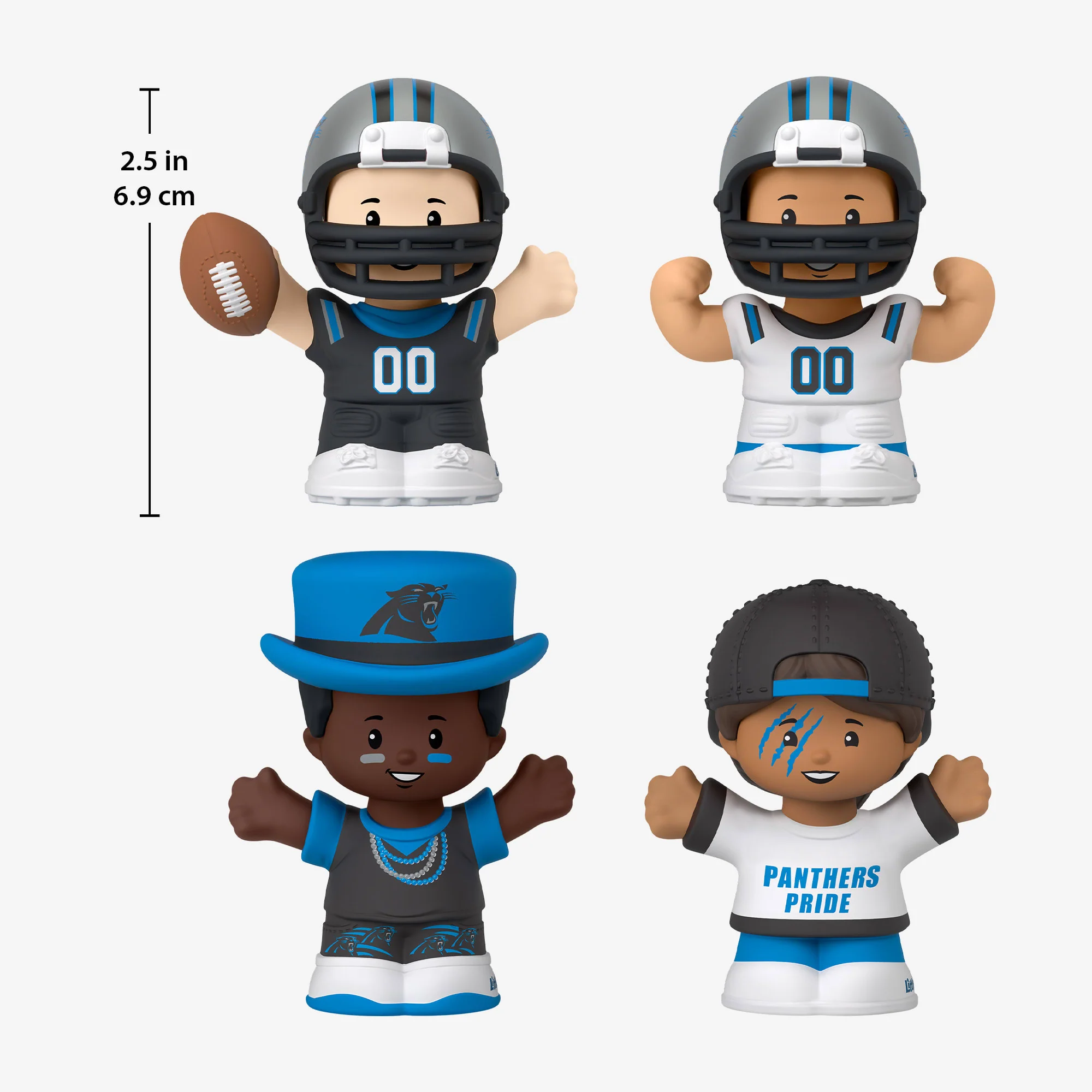 Mattel Creations Little People Collector x NFL Carolina Panthers Set
