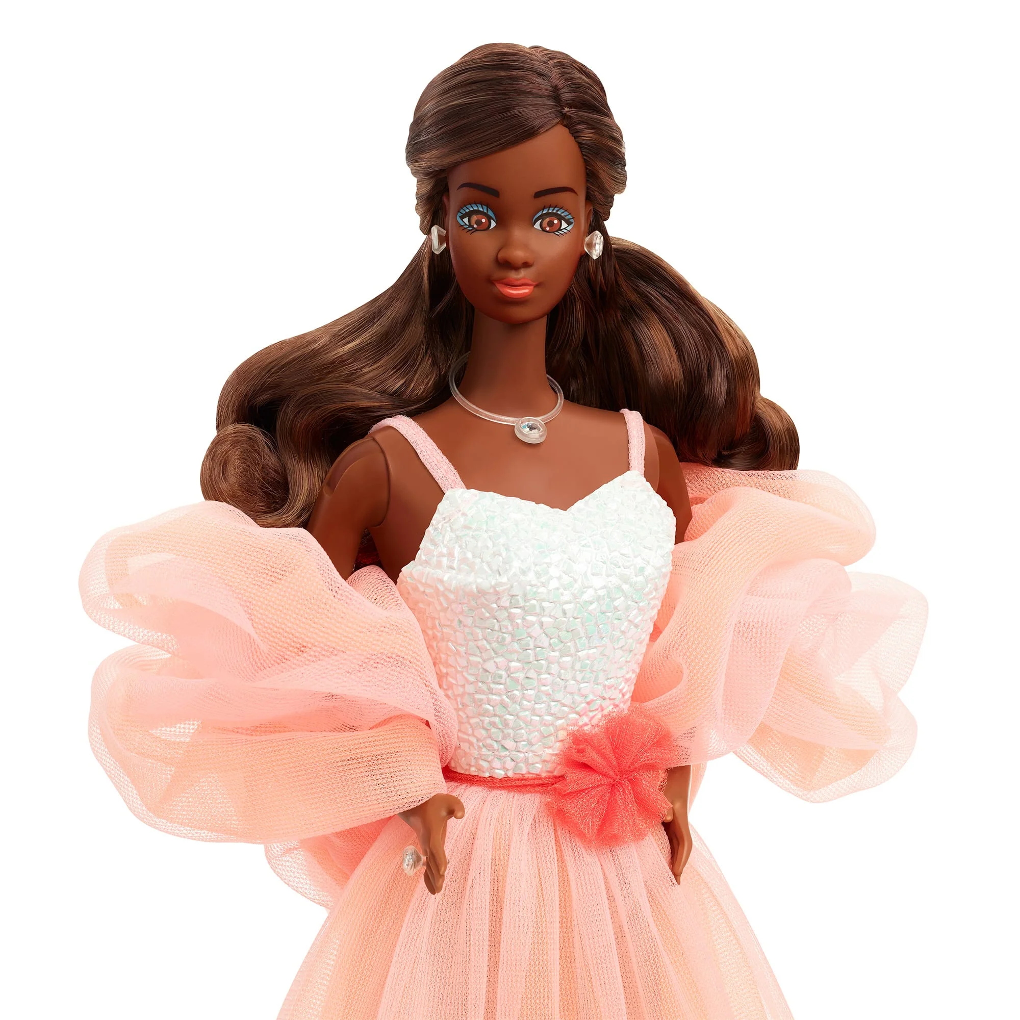 Mattel Creations Peaches 'n Cream Barbie Doll, Brown Hair