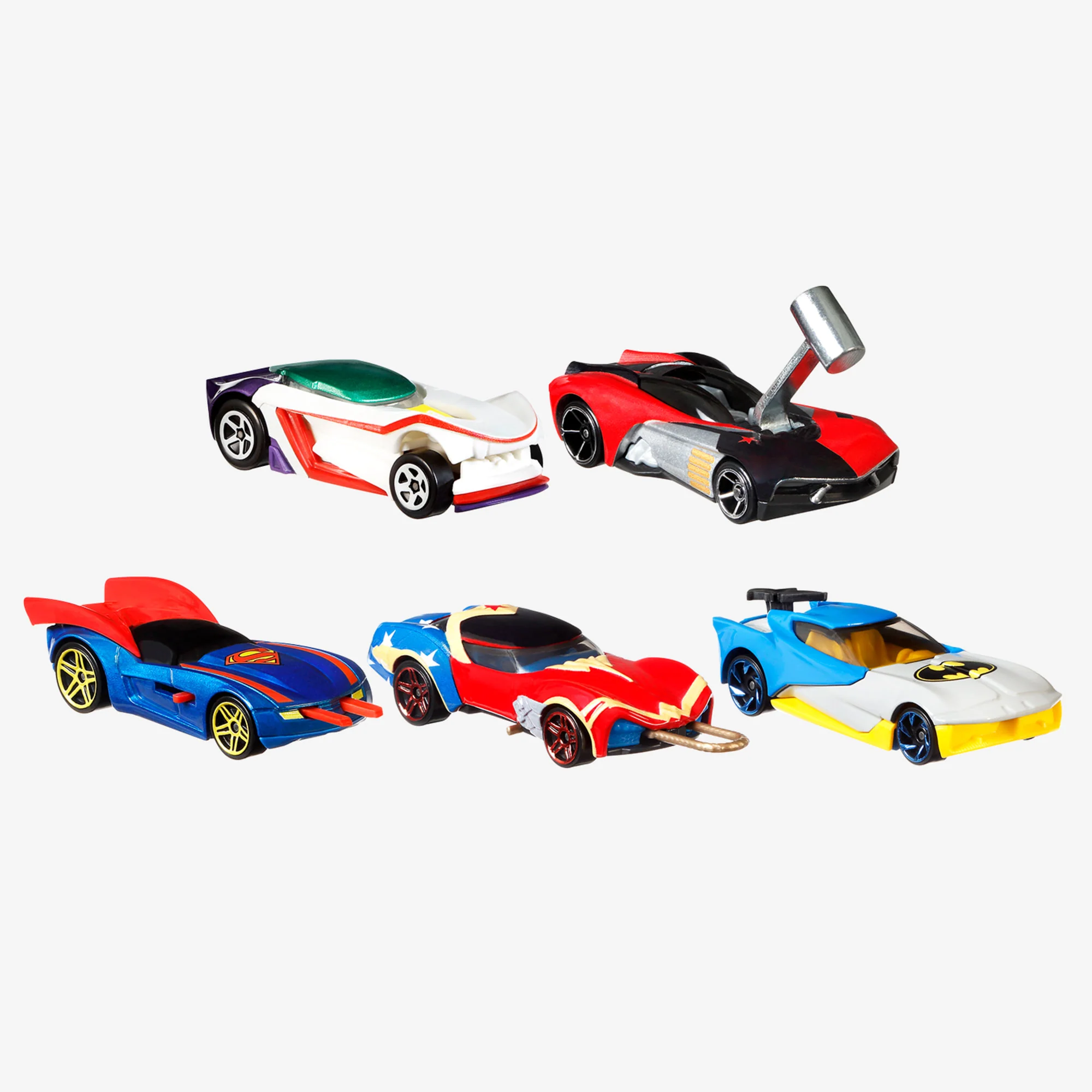 Mattel Creations Hot Wheels DC Character Car 5-Pack