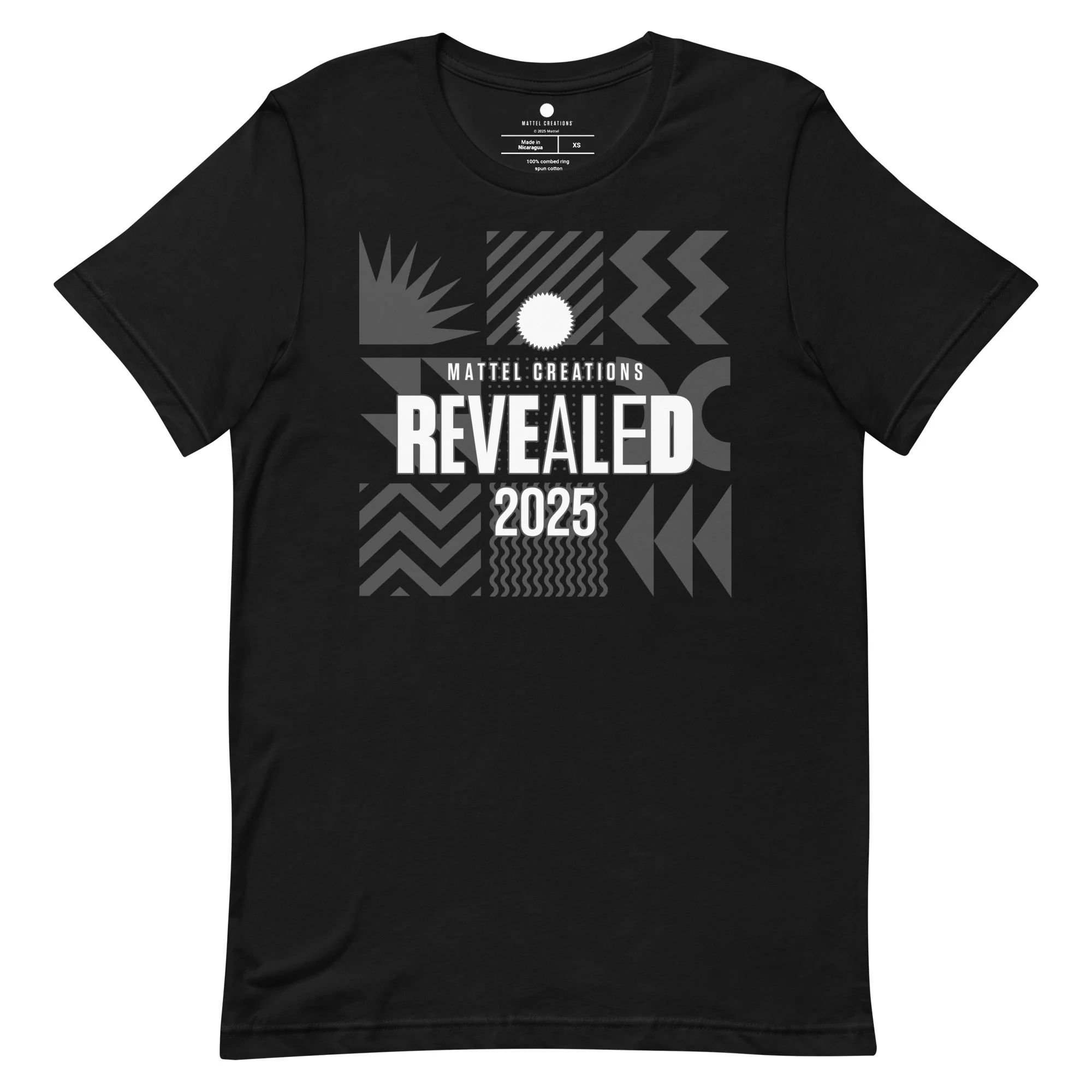 Mattel Creations Mattel Creations Revealed 2025 Black T-Shirt