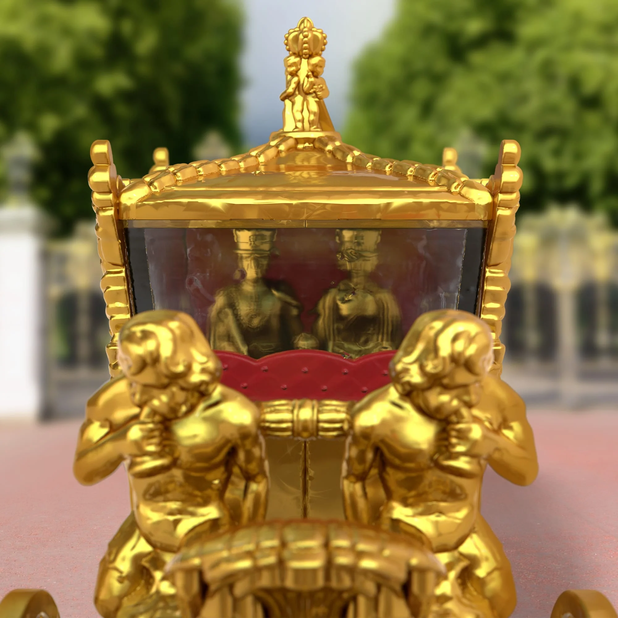 Mattel Creations Matchbox Collectors Coronation Gold State Coach