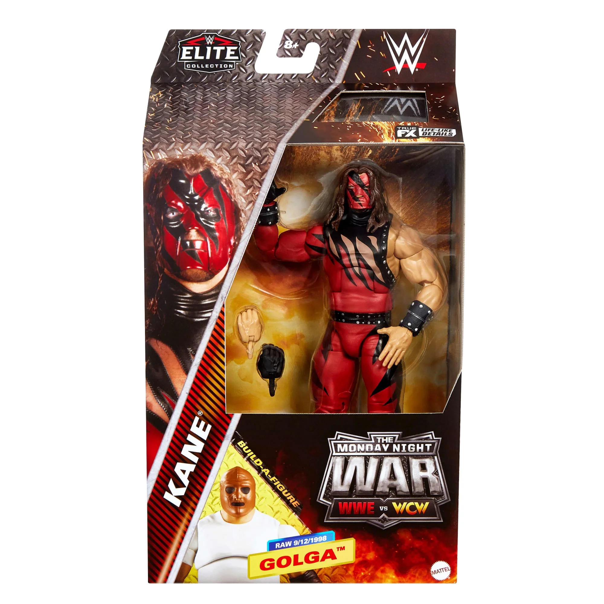 Mattel Creations WWE Elite Collection Monday Night War Kane Action Figure & Golga Build-A-Figure Parts