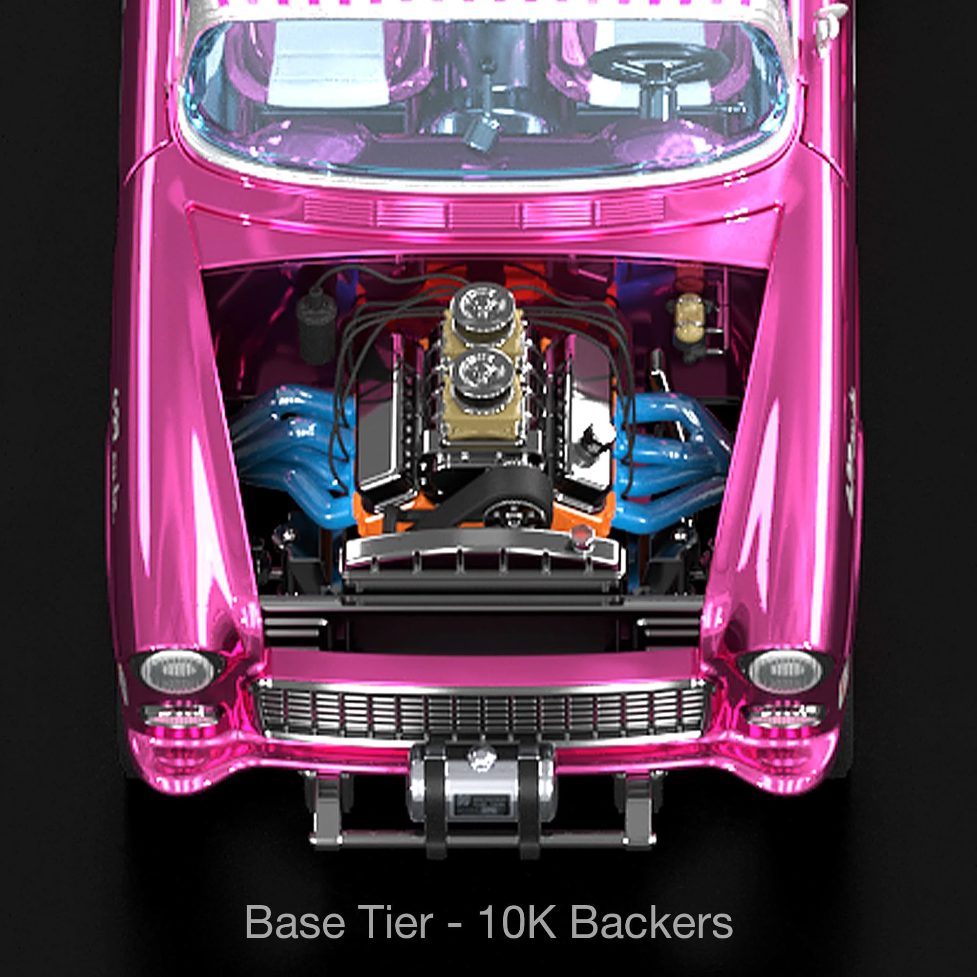 Mattel Creations RLC Exclusive 1:18 Scale '55 Chevy Bel Air Gasser “Candy Striper” - Crowdfund