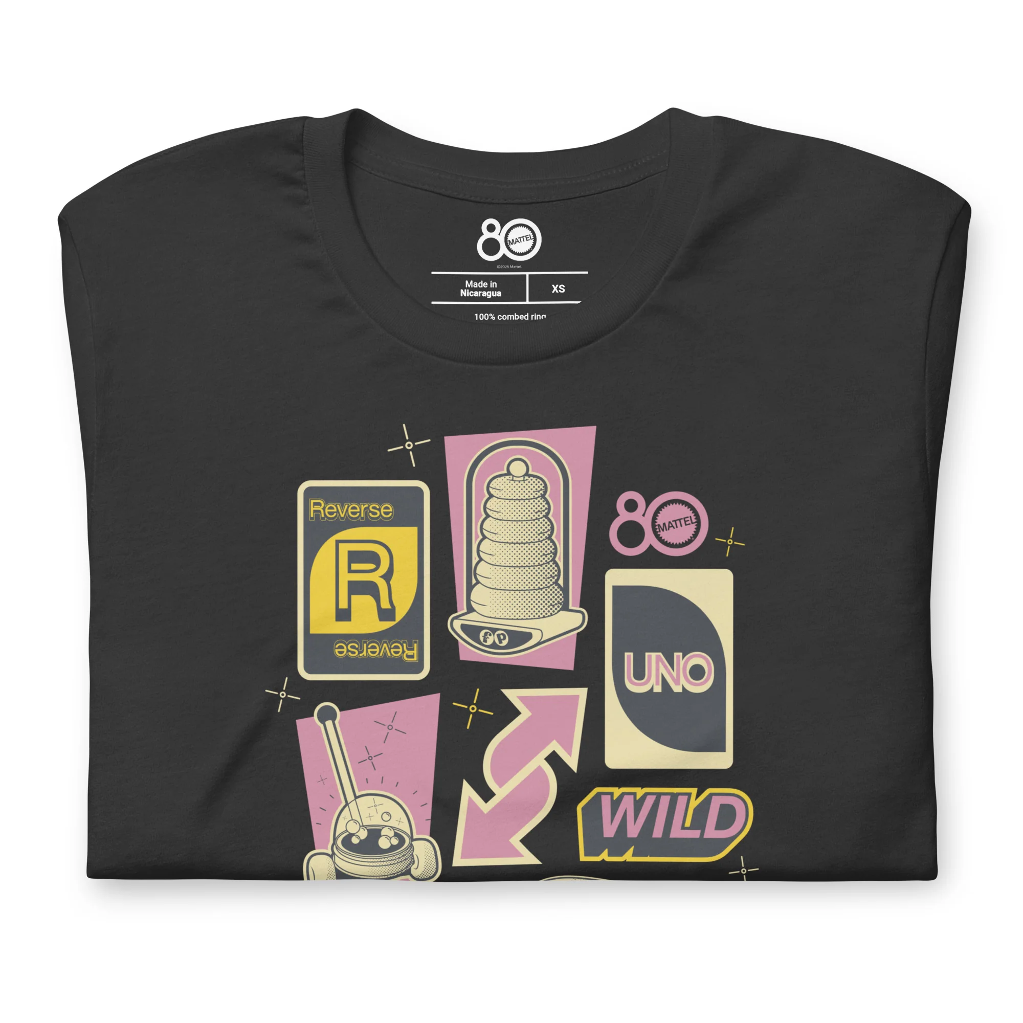 Mattel Creations Mattel 80th Retro Look Black T-Shirt