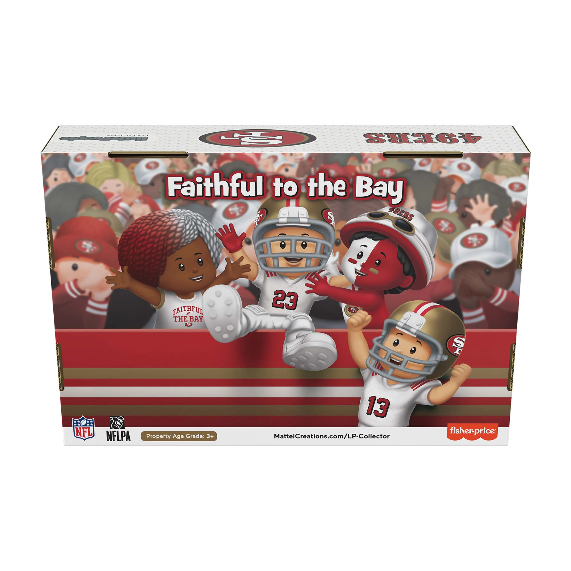 Mattel Creations Little People Collector San Francisco 49ers Alternate Jersey Figure Set