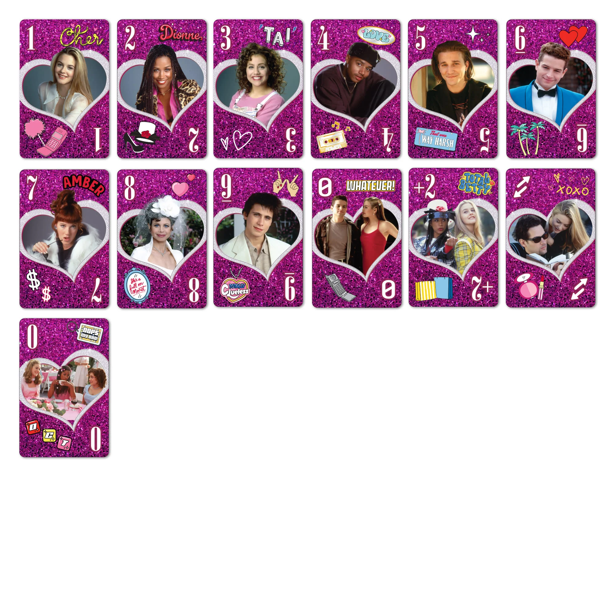 Mattel Creations UNO Fandom x Clueless 30th Anniversary Deck