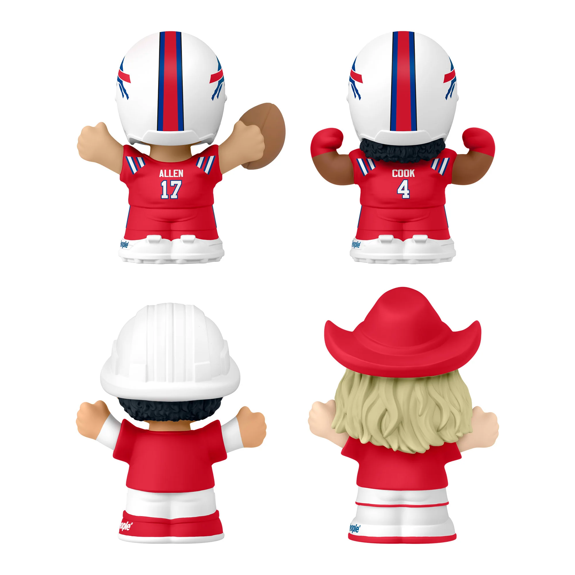 Mattel Creations Little People Collector Buffalo Bills Alternate Jersey Figure Set