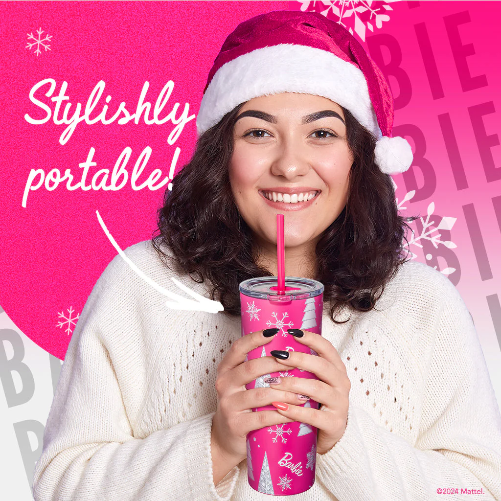 Mattel Creations Barbie™ Pink Christmas Tumbler
