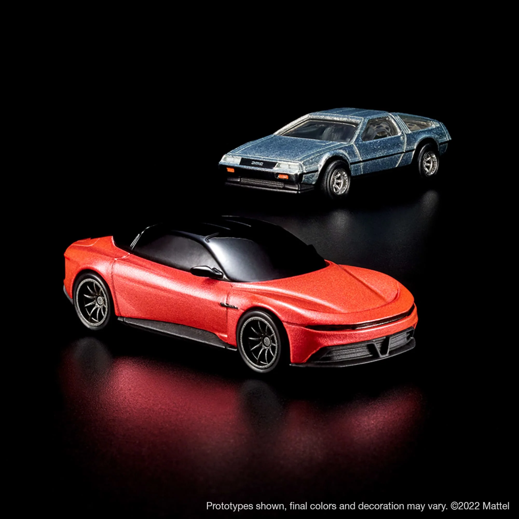 Mattel Creations Hot Wheels x DeLorean DMC-12 & Alpha5 Collector Set