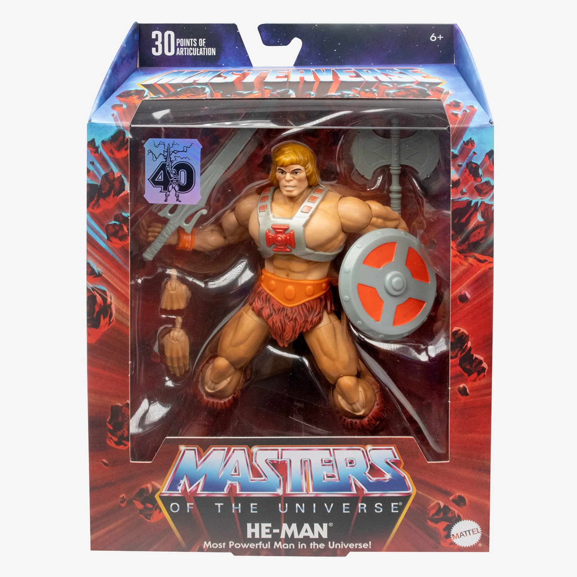Mattel Creations Masters of the Universe Masterverse He-Man 40th Anniversary Action Figure