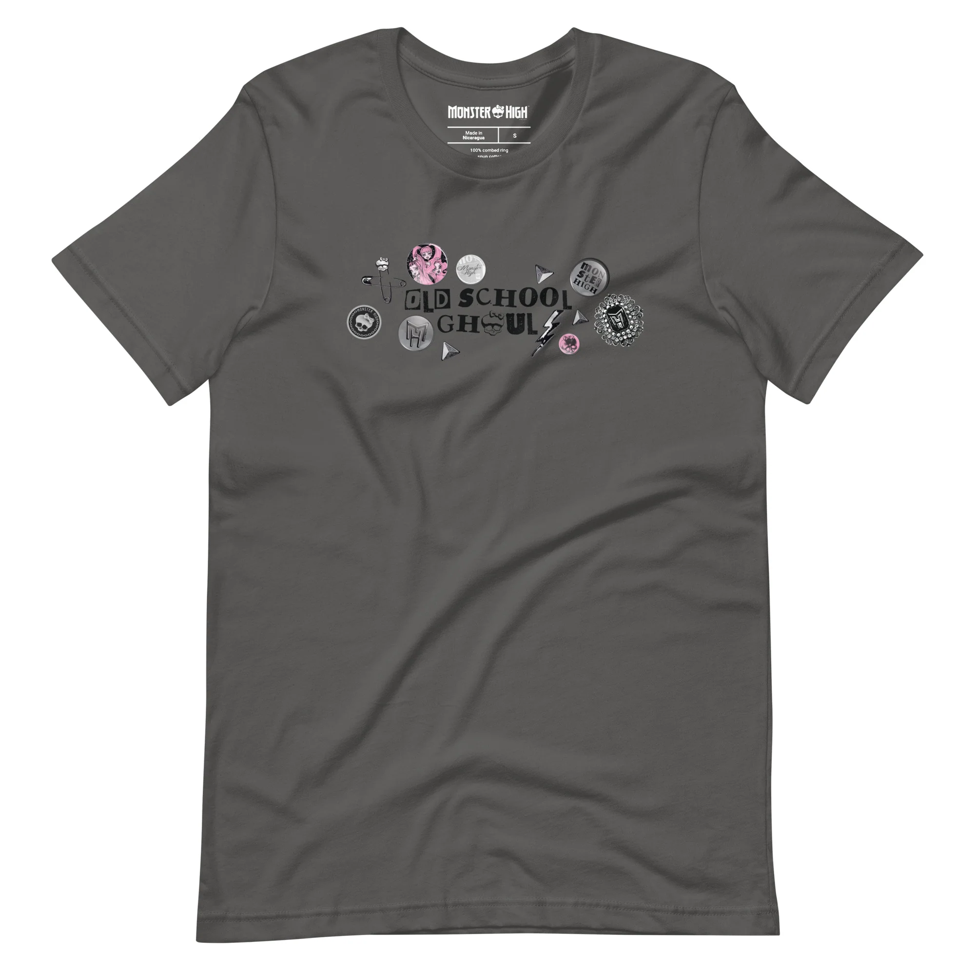 Mattel Creations Monster High Old School Ghoul Grey T-Shirt