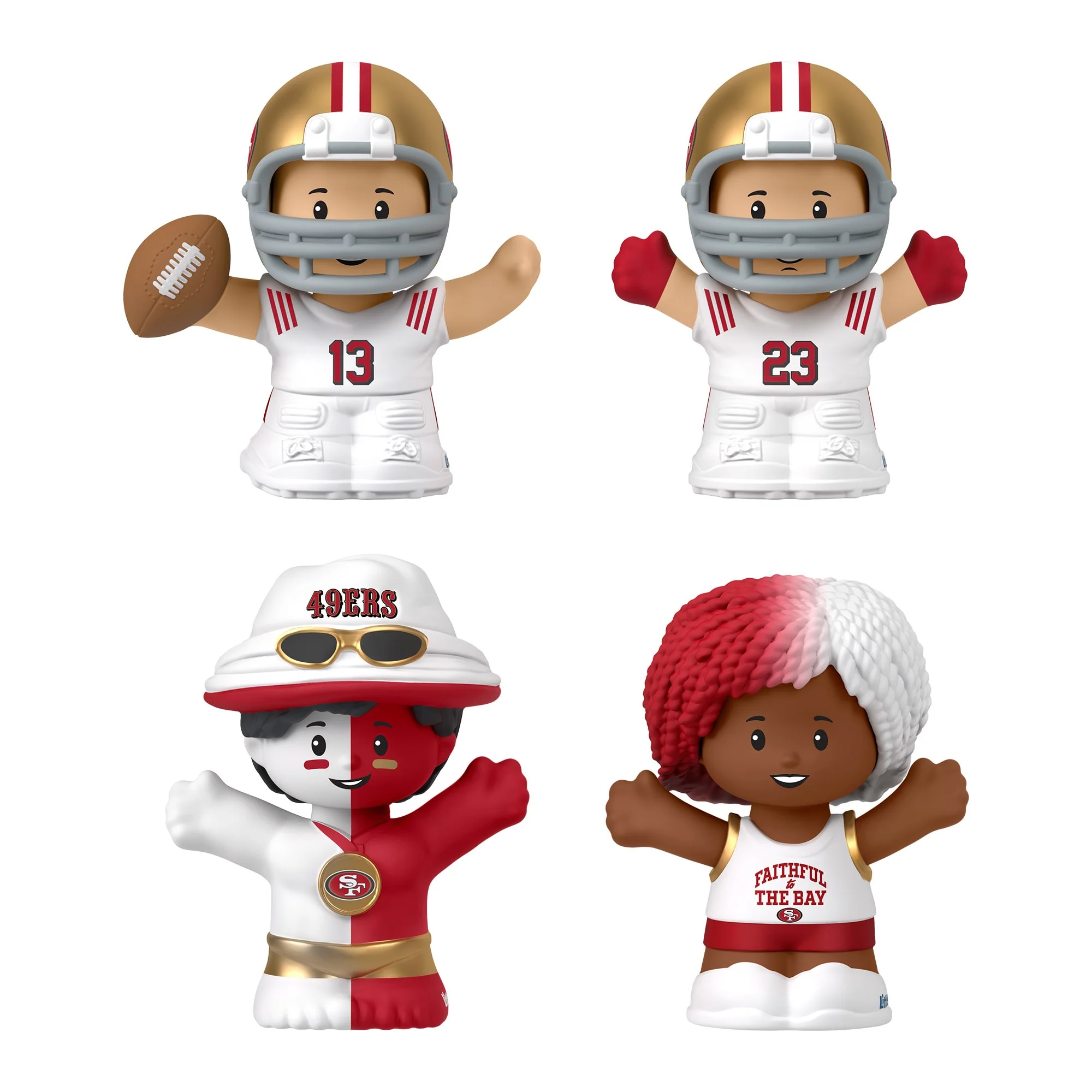Mattel Creations Little People Collector San Francisco 49ers Alternate Jersey Figure Set