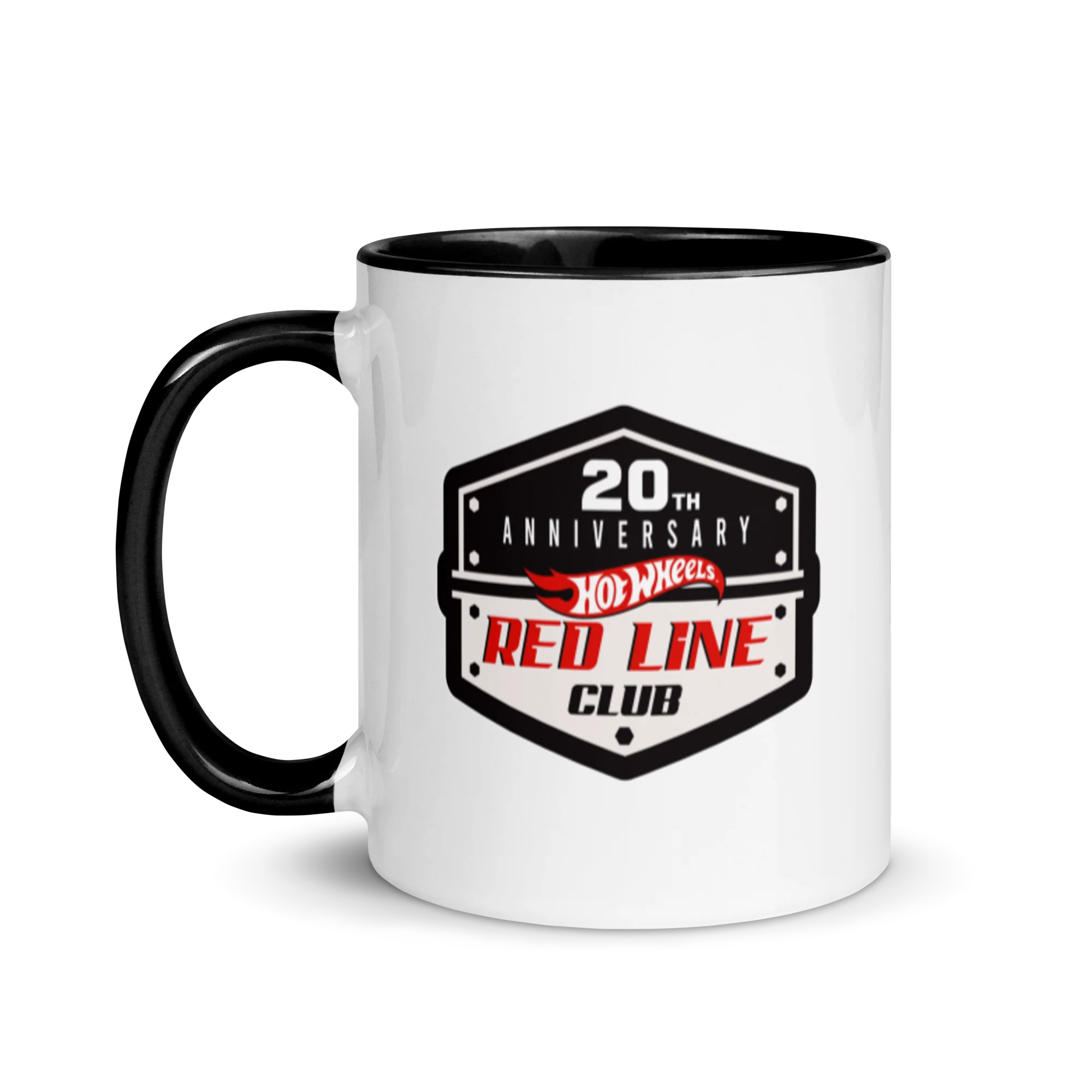 Mattel Creations Hot Wheels® Red Line Club® 20th Anniversary Badge Logo Mug