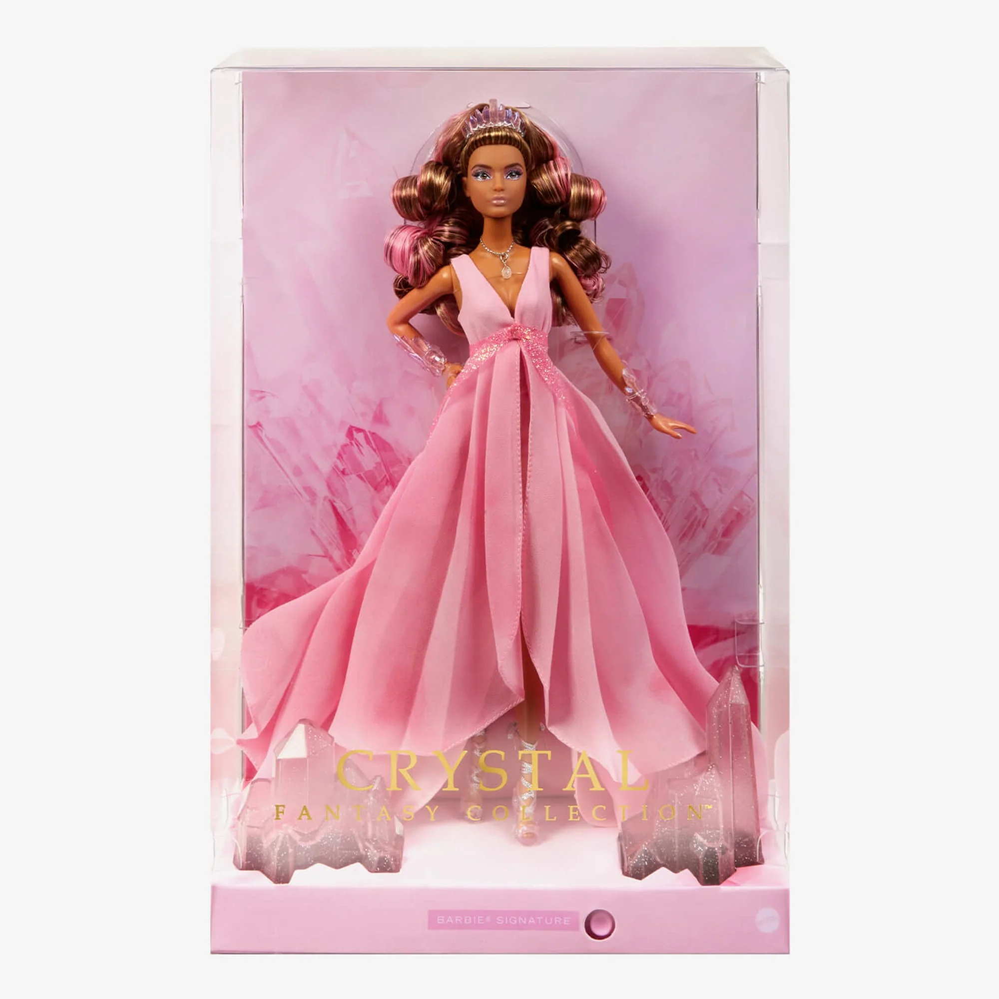 Mattel Creations Barbie Crystal Fantasy Collection Rose Quartz Doll