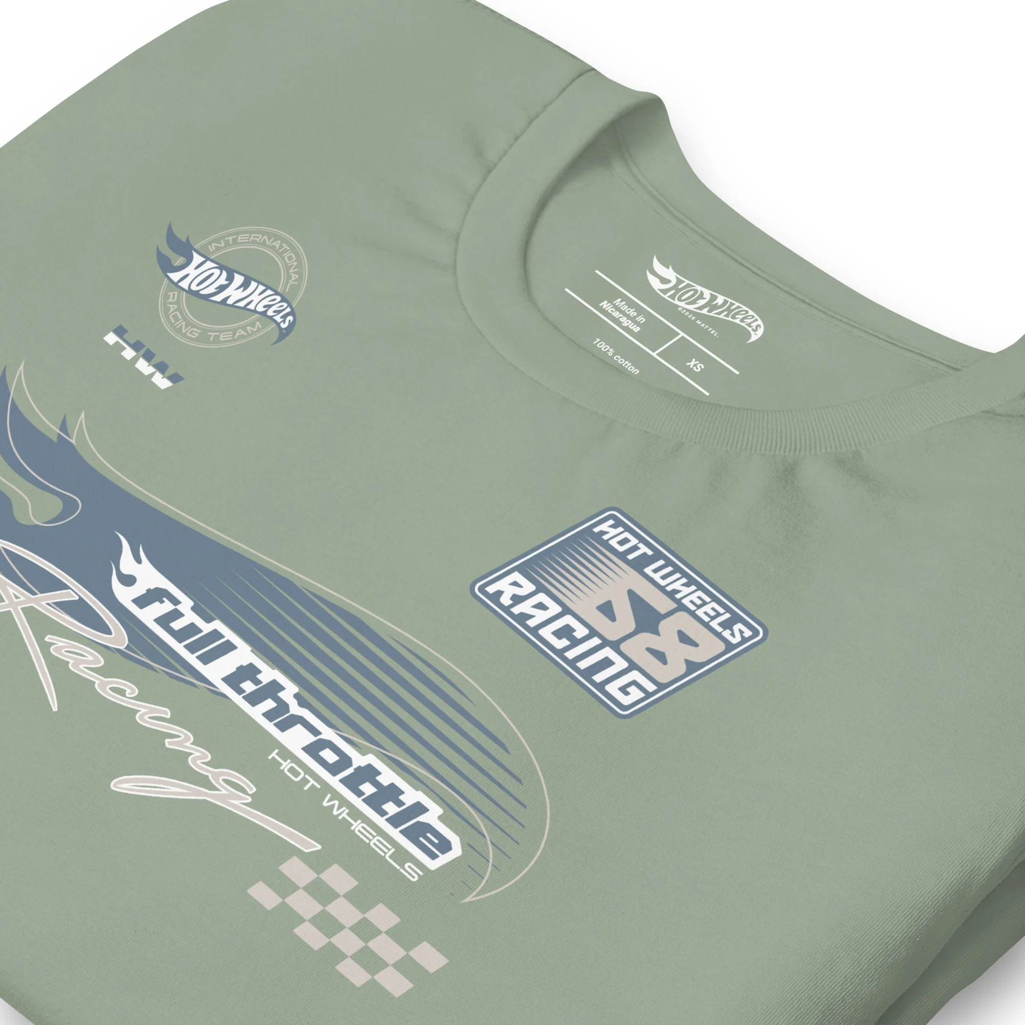Mattel Creations Hot Wheels Racing Green T-Shirt