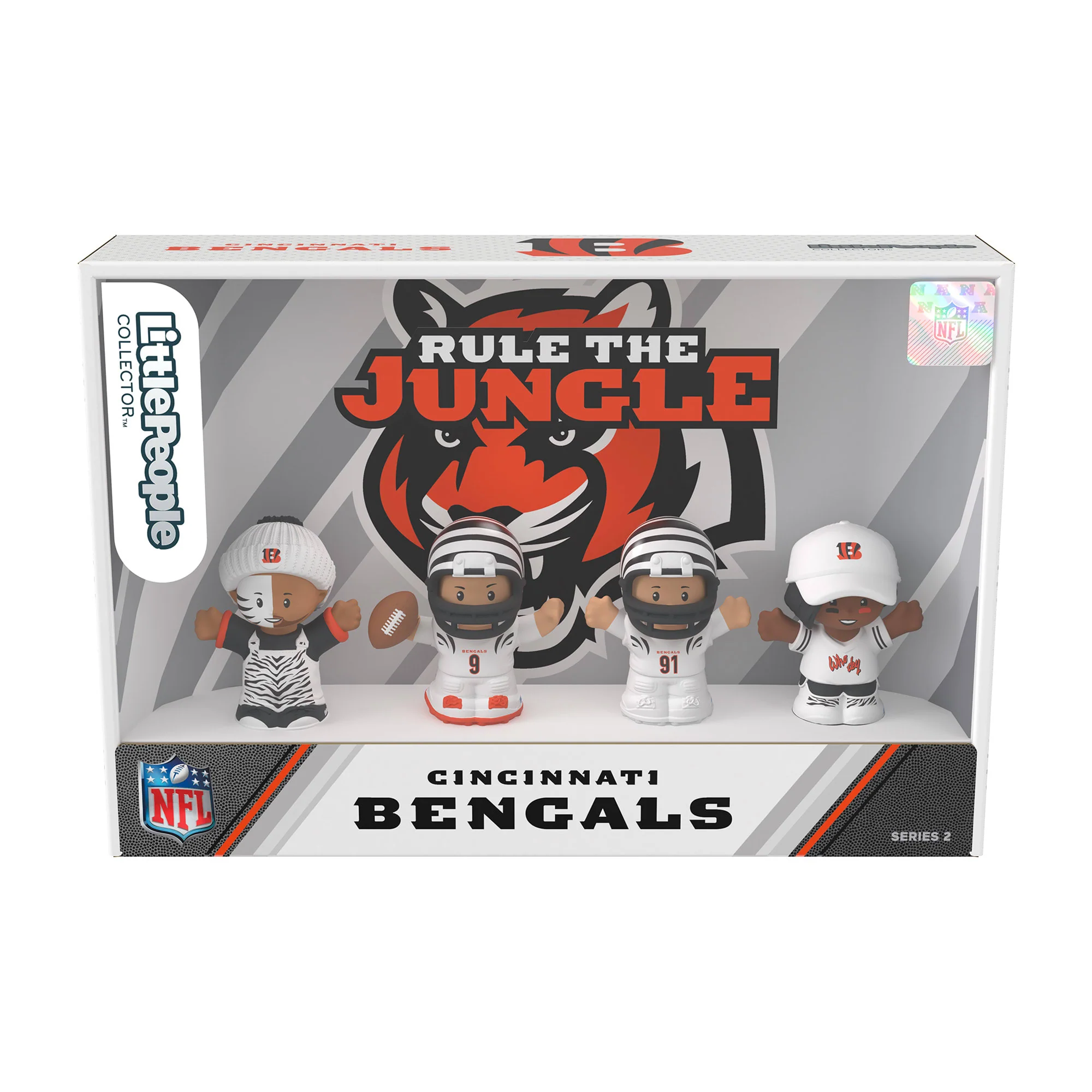Mattel Creations Little People Collector Cincinnati Bengals Alternate Jersey Figure Set