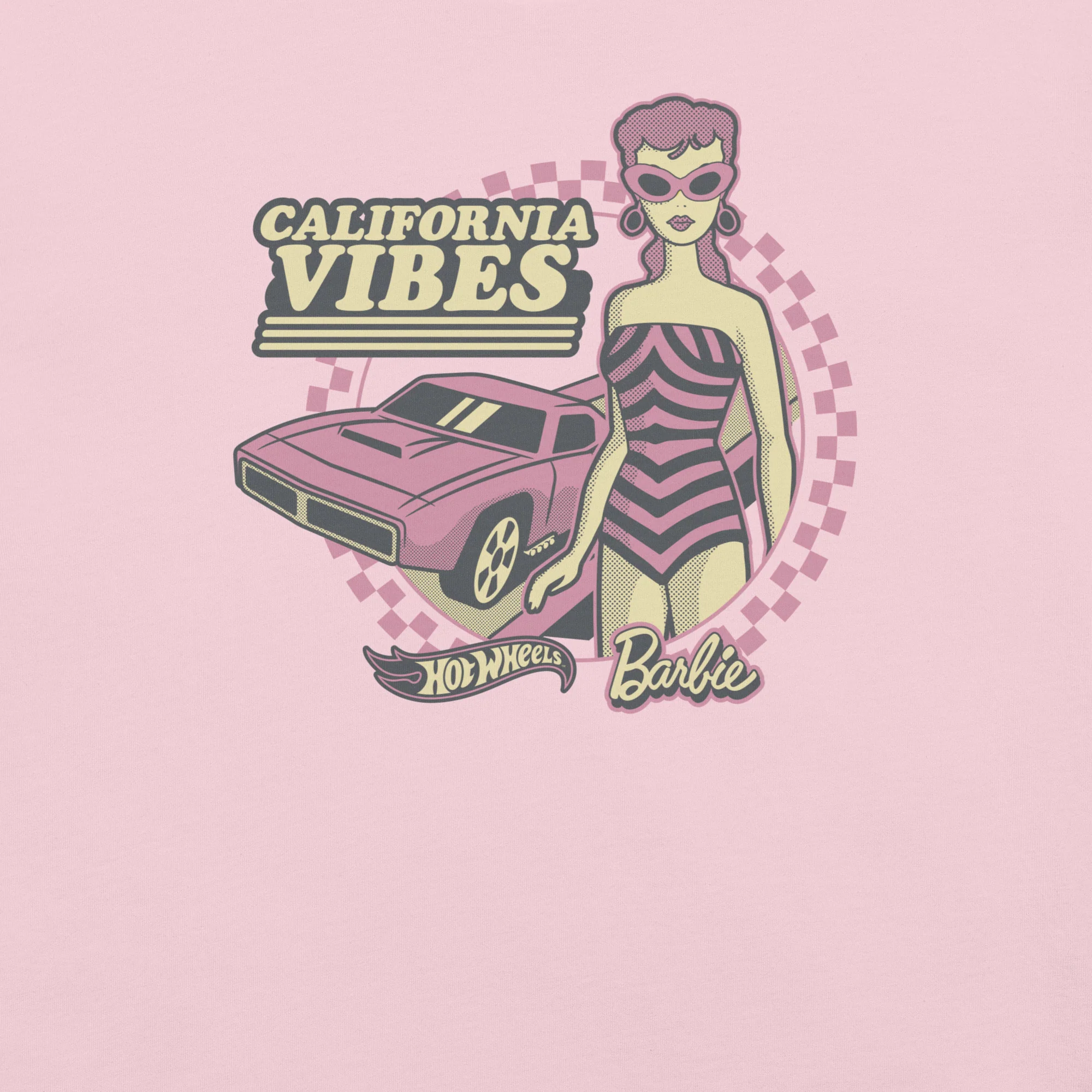 Mattel Creations Mattel 80th California Vibes Pink T-Shirt