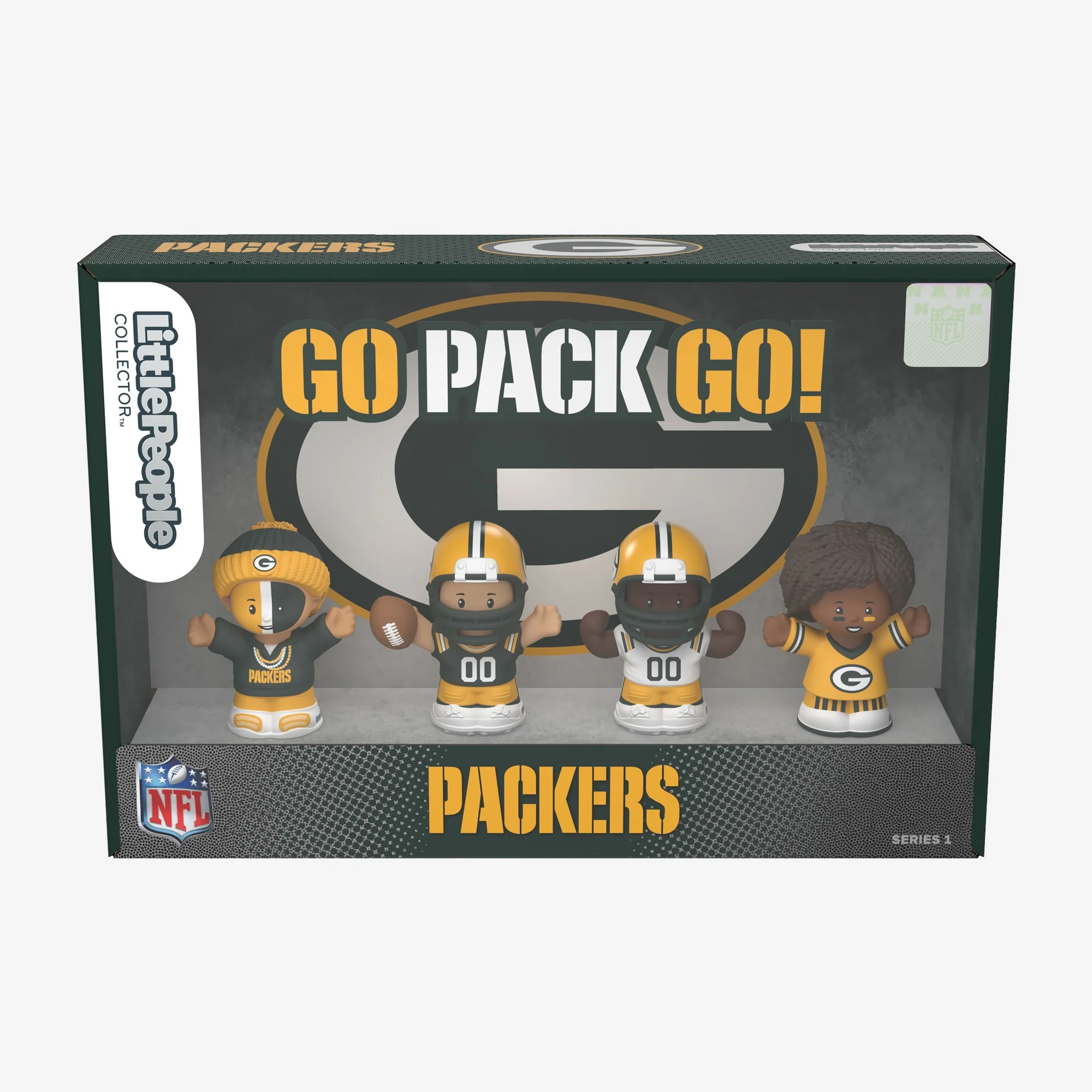 Mattel Creations Little People Collector x NFL Green Bay Packers Set