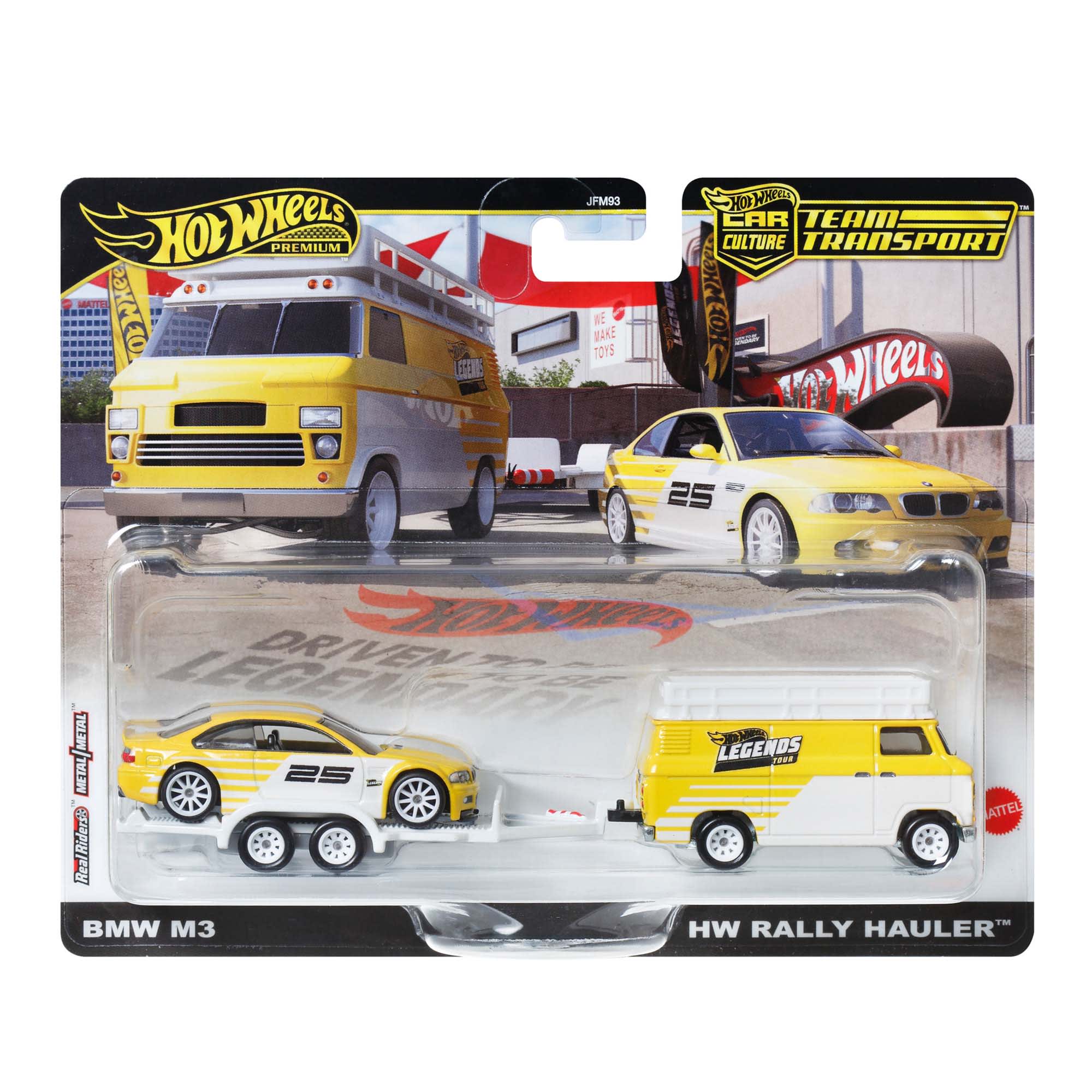 Mattel Creations Hot Wheels Legends Tour Team Transport 2-Pack Hauler & Car