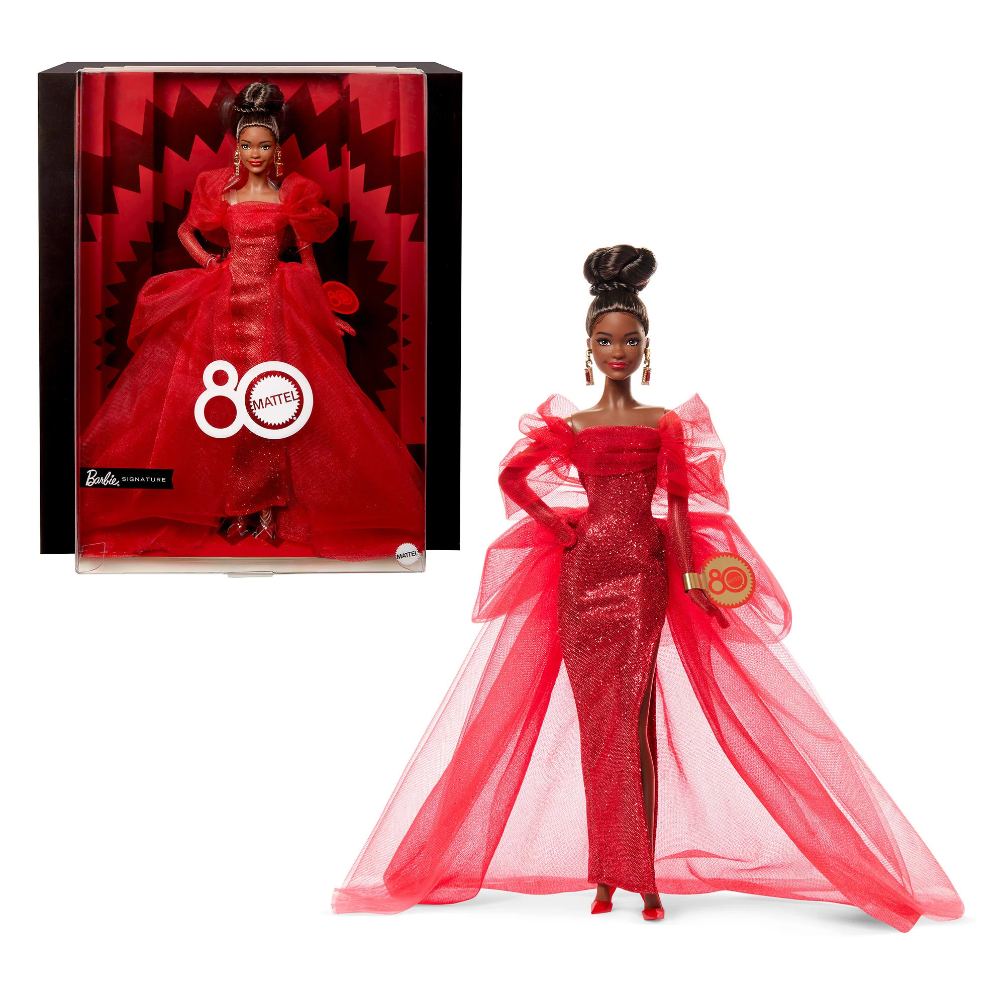 Mattel Creations Barbie Mattel 80th Anniversary Doll – Brunette