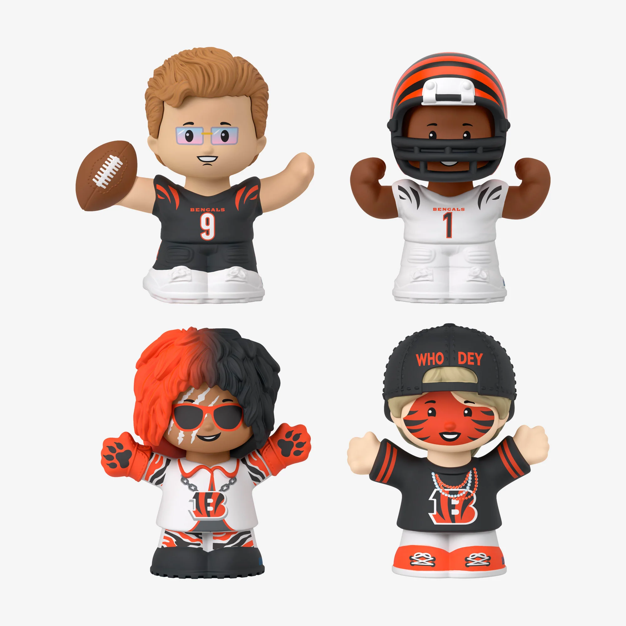 Mattel Creations Little People Collector x NFL Cincinnati Bengals Set