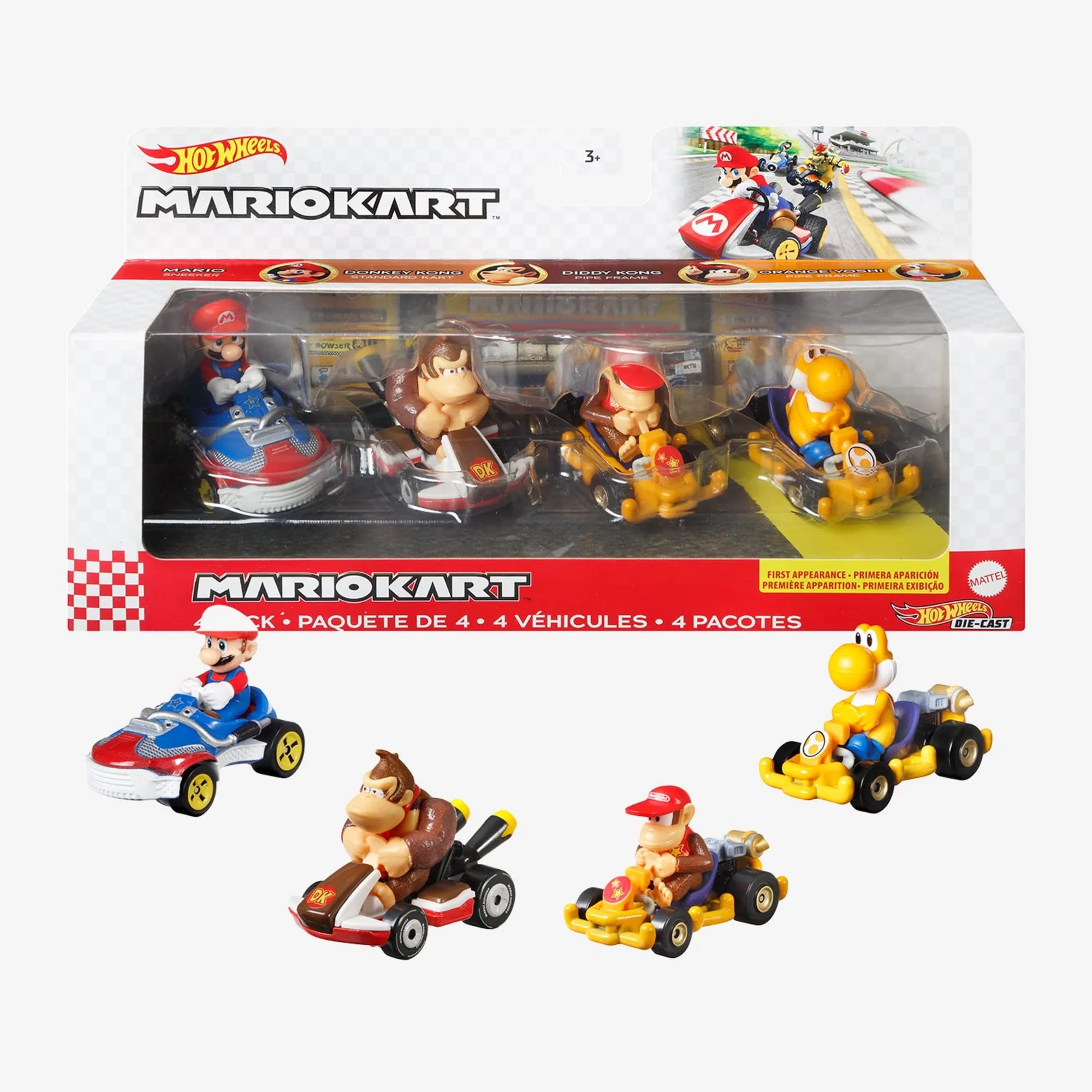 Mattel Creations Mario Kart 4-Pack