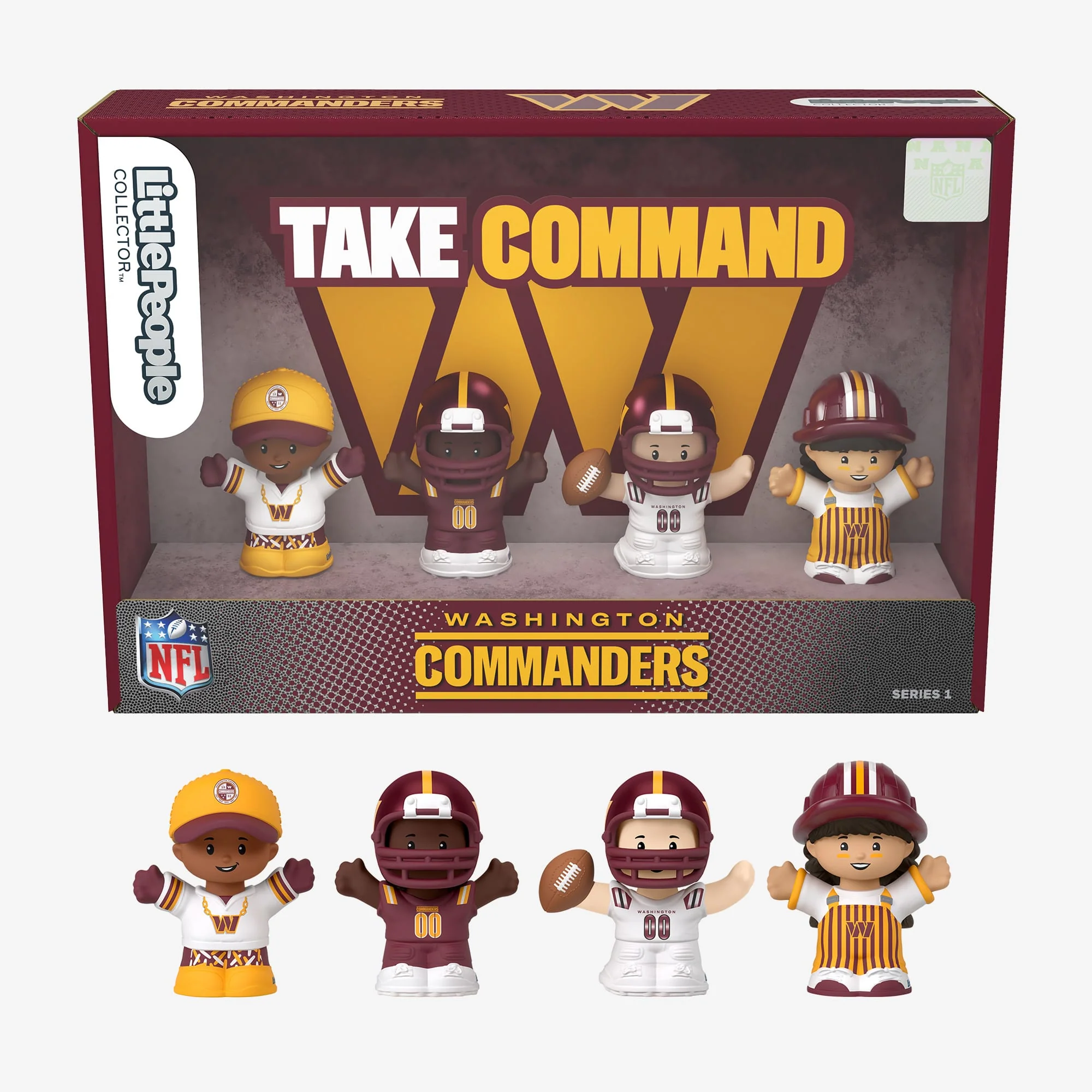 Mattel Creations Little People Collector x NFL Washington Commanders Set