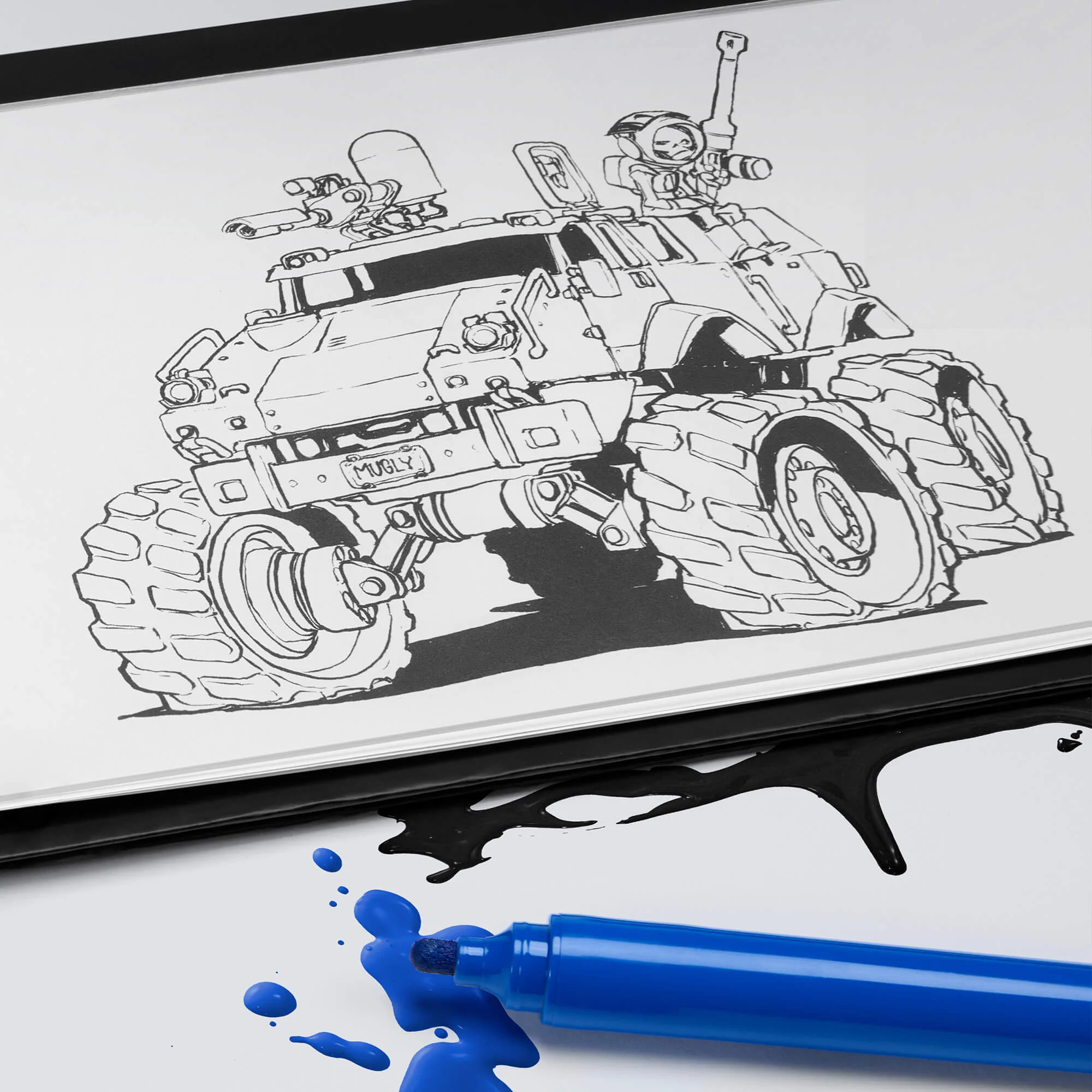 Mattel Creations Pictionary Sketchbook x Inktober