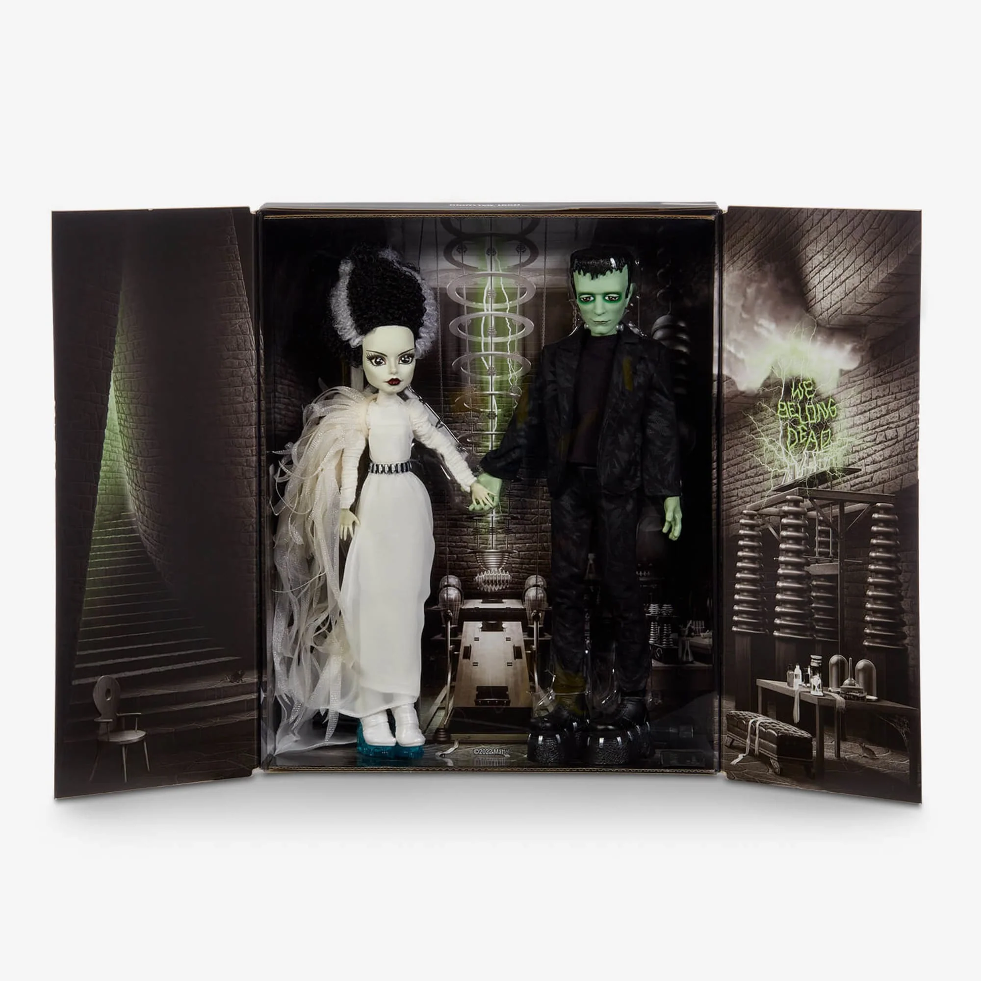 Mattel Creations Frankenstein & Bride of Frankenstein Monster High Skullector Doll Set