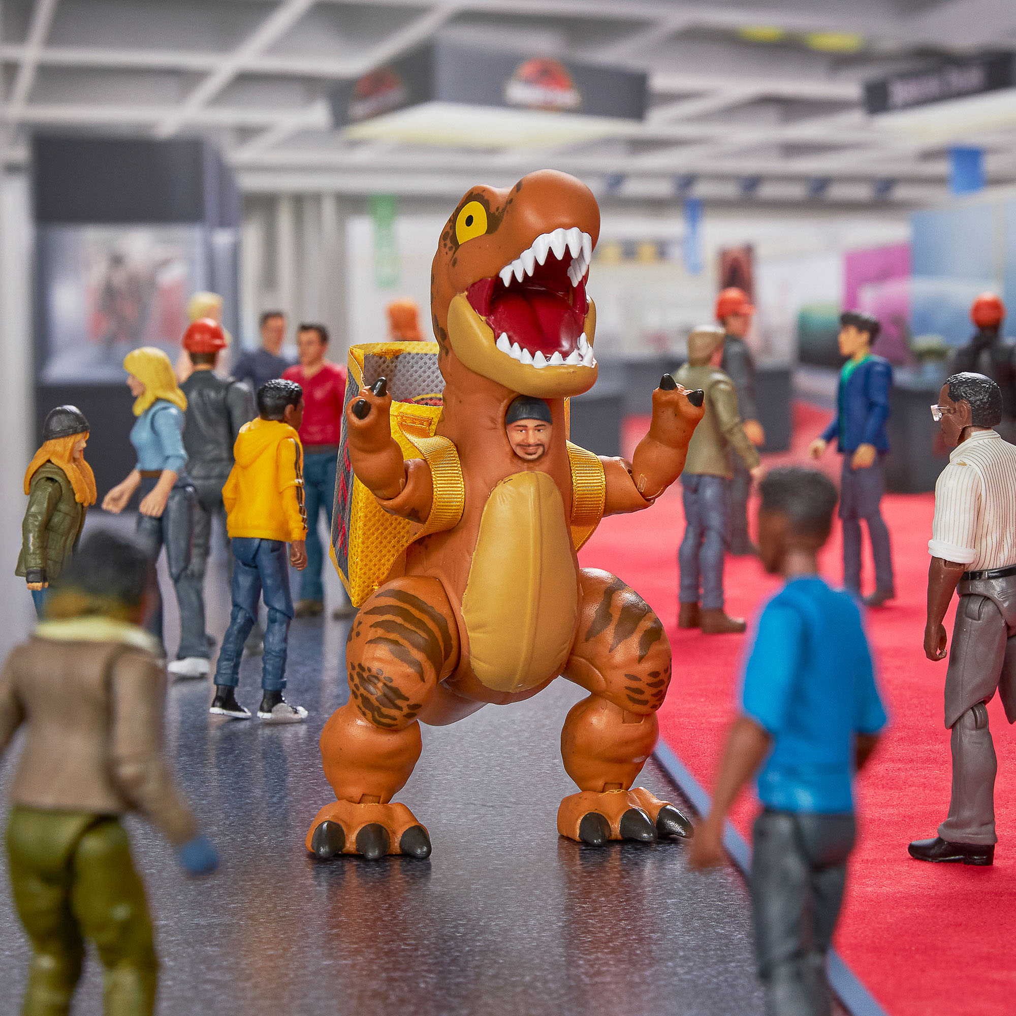 Mattel Creations Jurassic World Tyrannosaurus Rex Convention Crasher