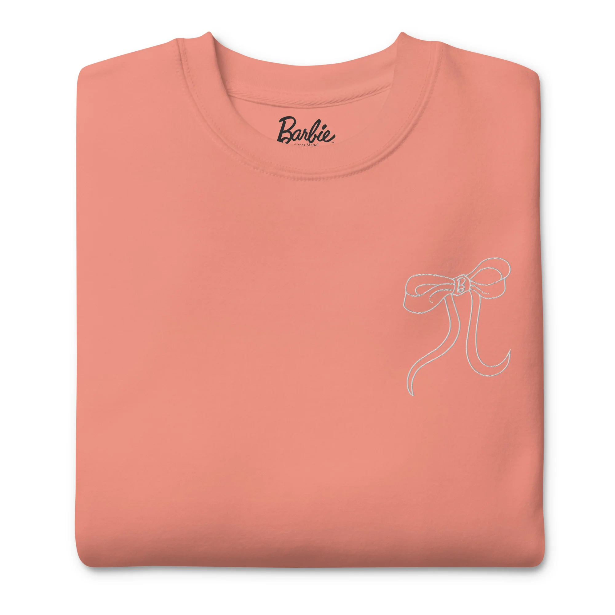 Mattel Creations Barbie Peaches 'n Cream Embroidered Peach Sweatshirt