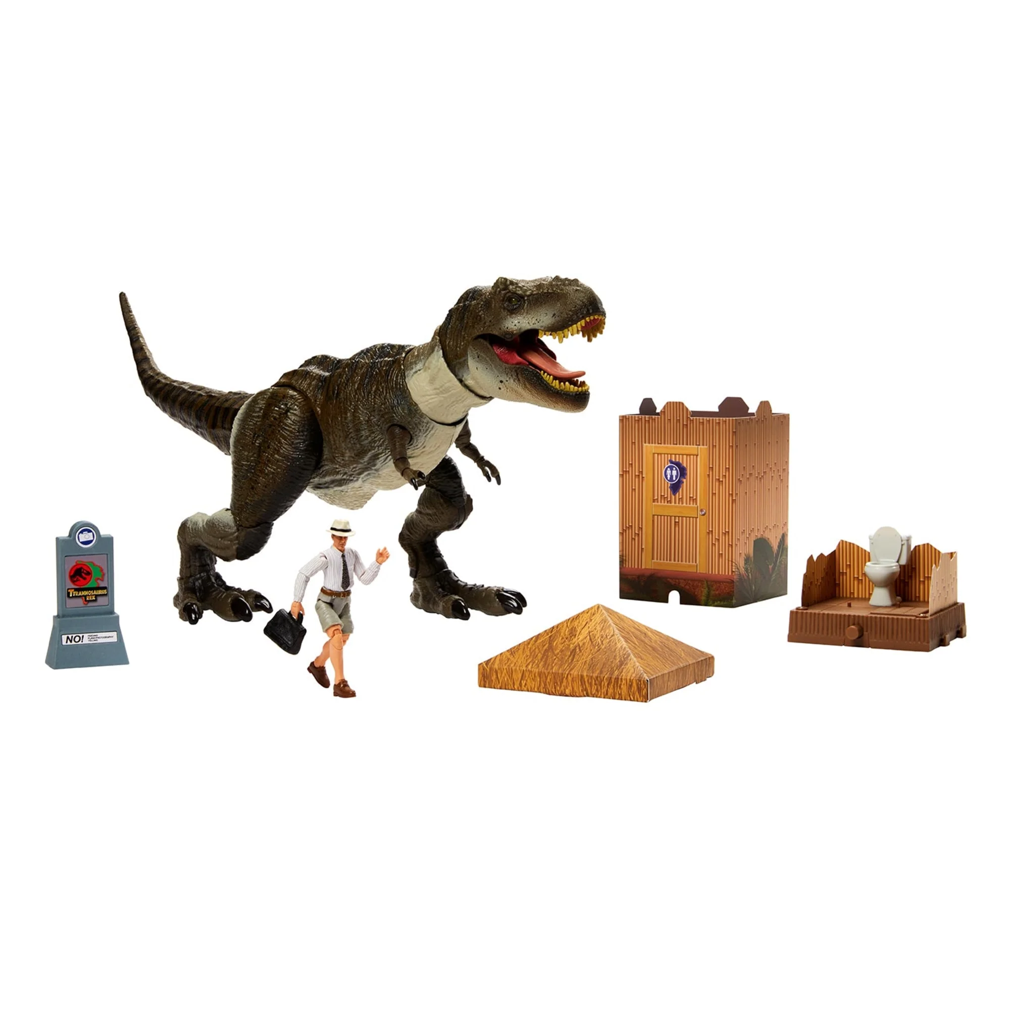 Mattel Creations Jurassic World Hammond Collection Outhouse Chaos Set