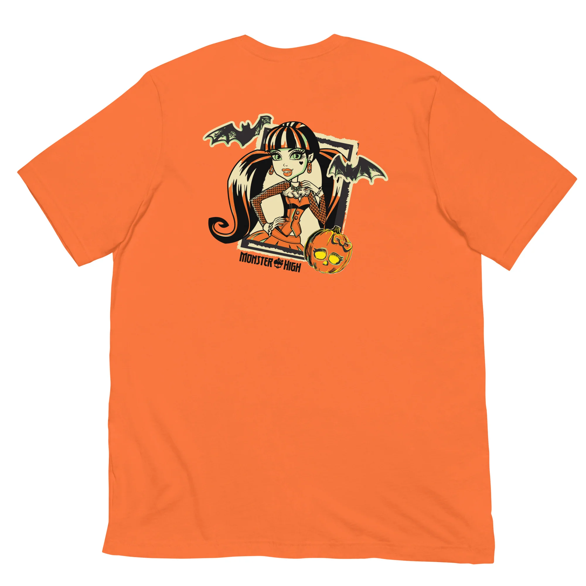 Mattel Creations Monster High Draculaura Embroidered Orange T-Shirt