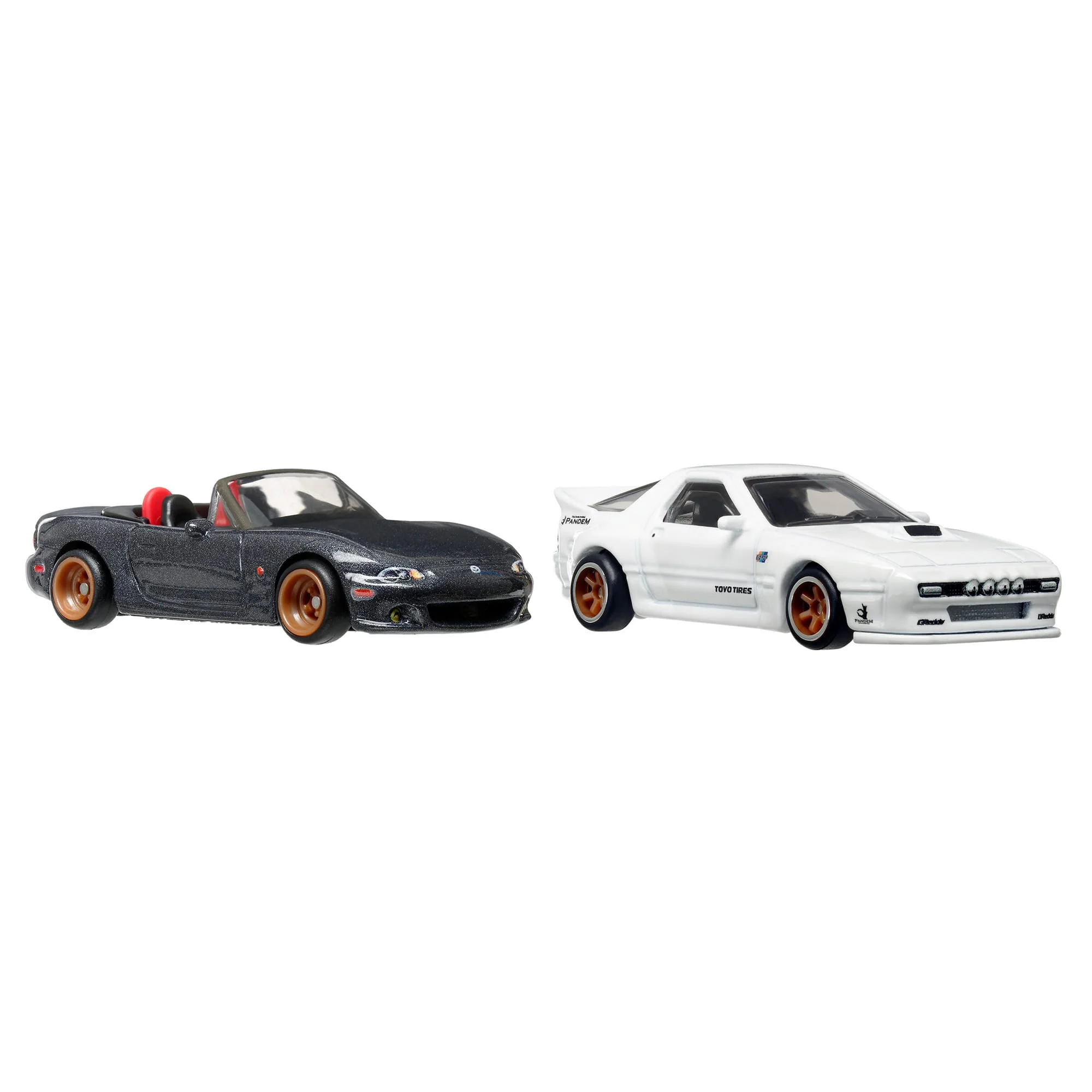 Mattel Creations Hot Wheels Premium Car Culture 2-Pack - '04 Mazda Mazdaspeed Miata & Mazda RX7 FC Pandem
