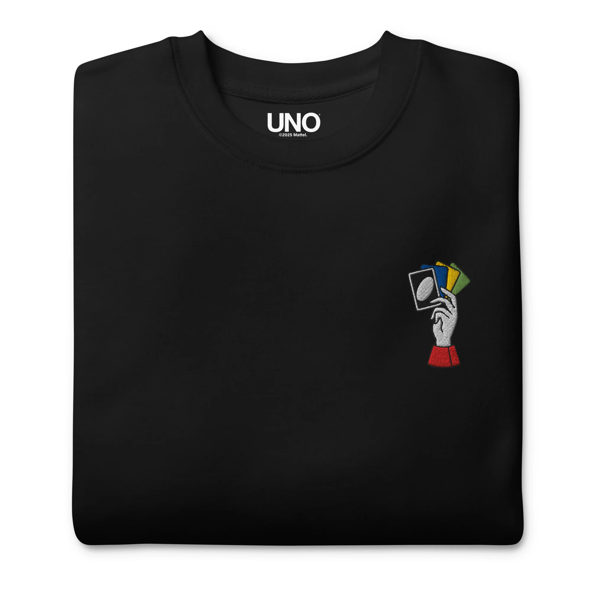 Mattel Creations UNO Social Club Black Sweatshirt