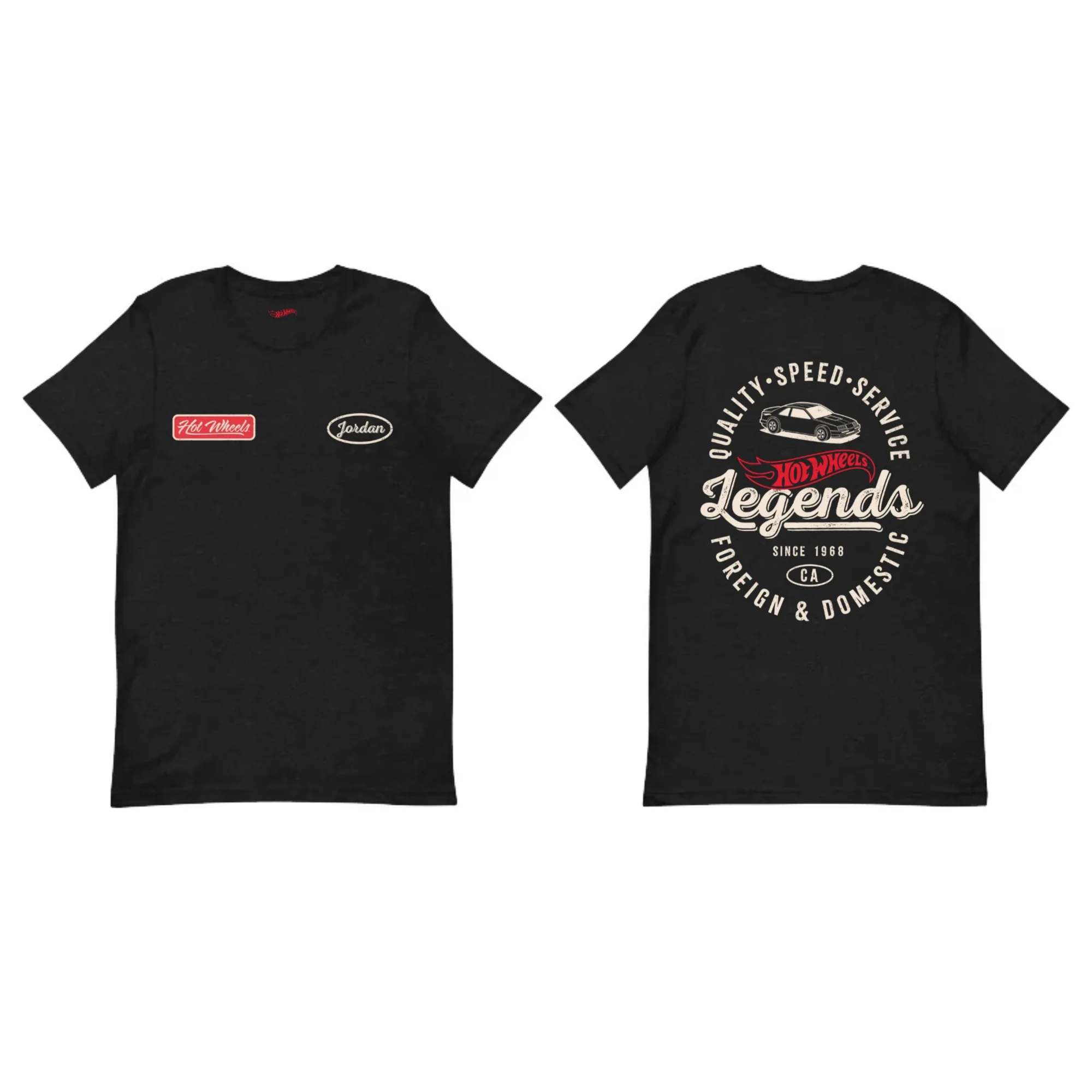 Mattel Creations Hot Wheels Customizable Legends Mechanic Black T-Shirt