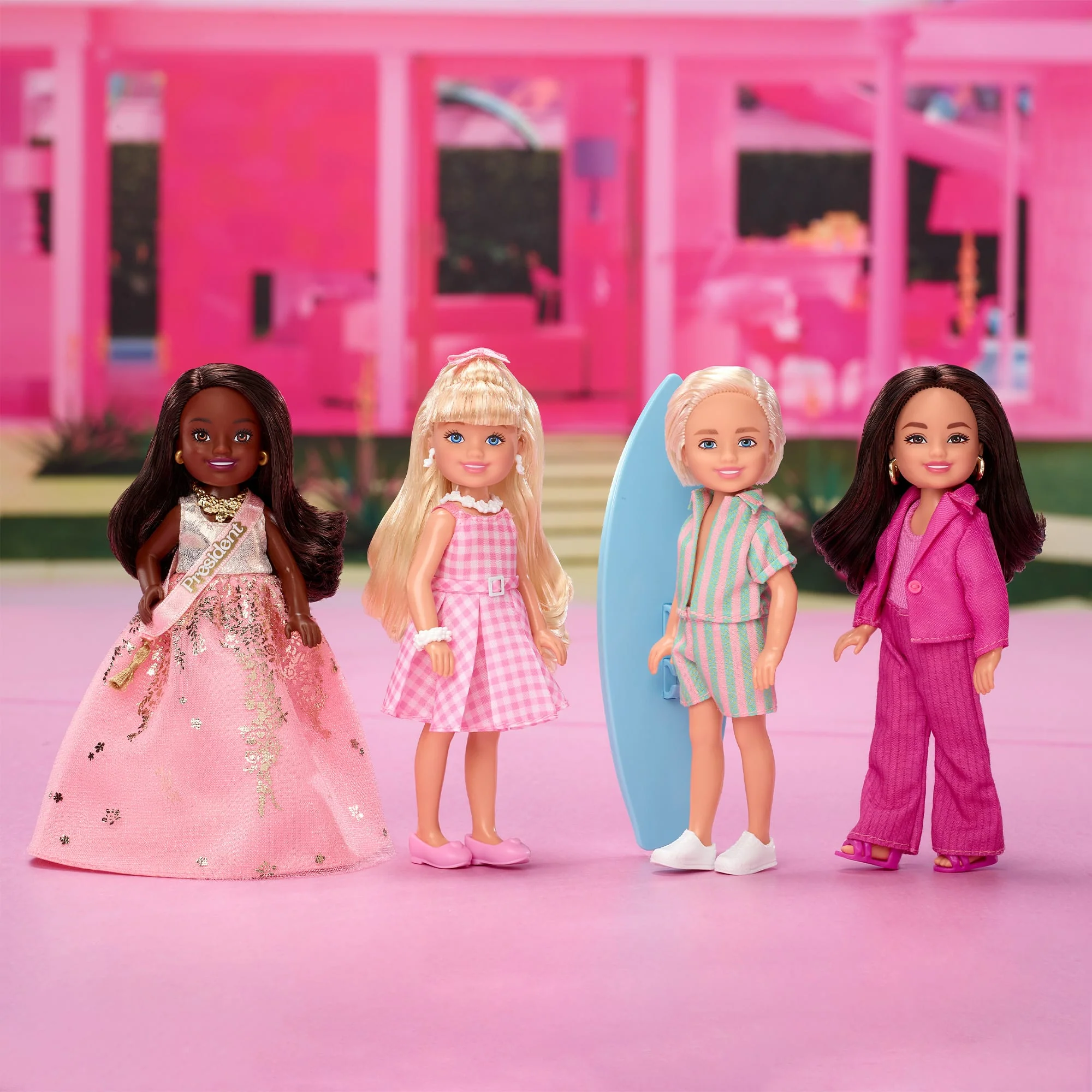 Mattel Creations Barbie The Movie Chelsea Small Doll 4-Pack