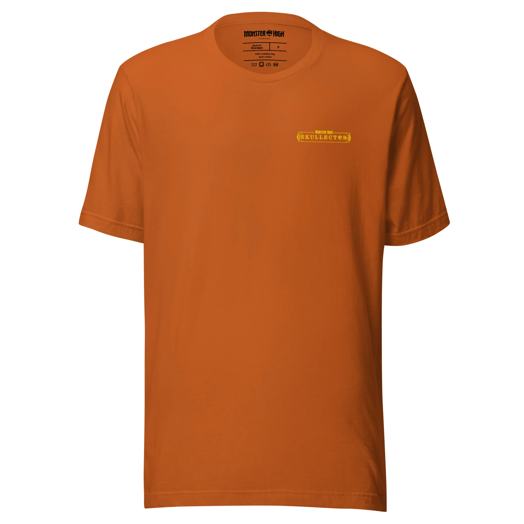 Mattel Creations Monster High Skelita Día de Muertos Embroidered Orange T-Shirt
