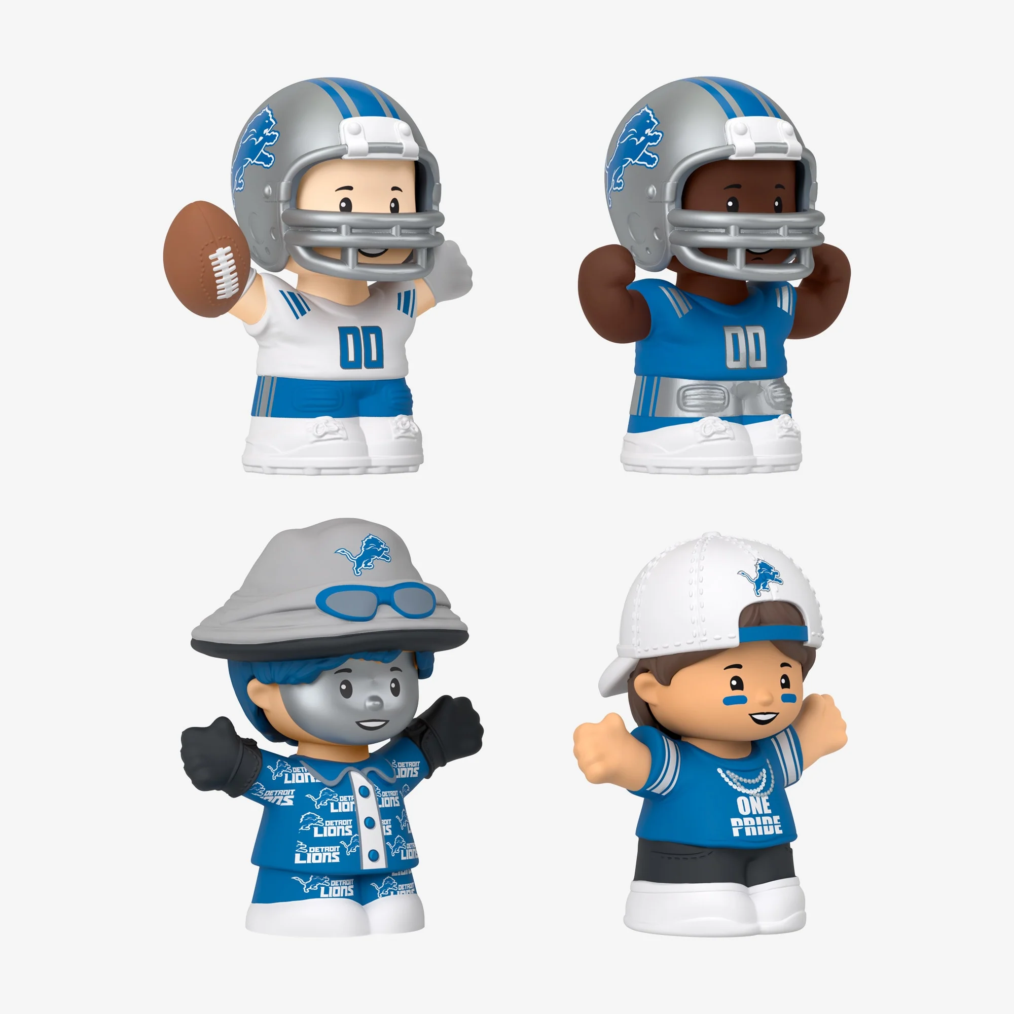 Mattel Creations Little People Collector x NFL Detroit Lions Set