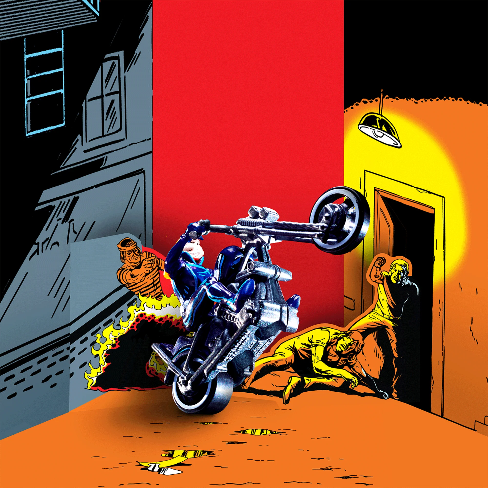 Mattel Creations Hot Wheels MARVEL Ghost Rider Motorcycle & Figure Collectible