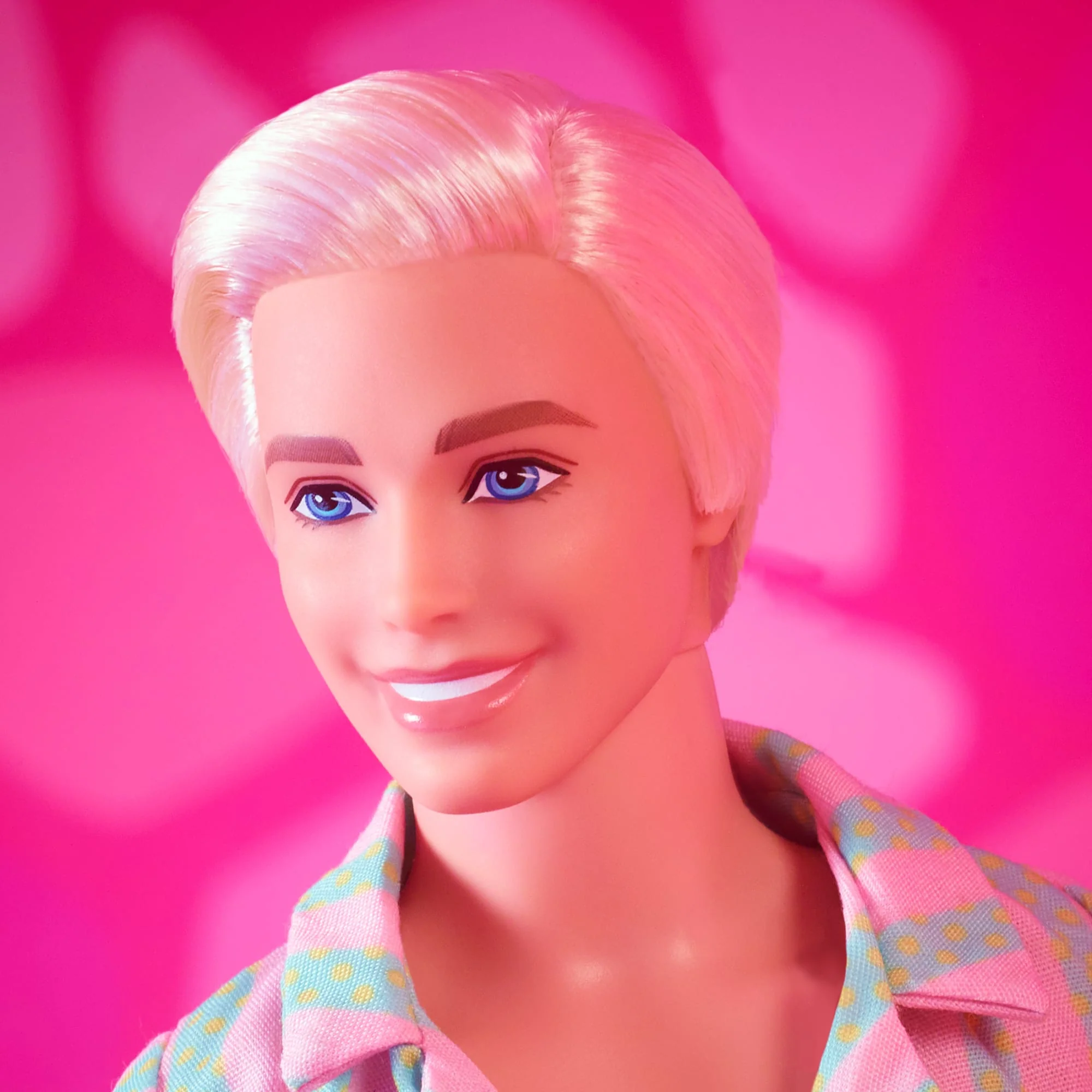 Mattel Creations Ken Doll Wearing Pastel Striped Beach Matching Set – Barbie The Movie