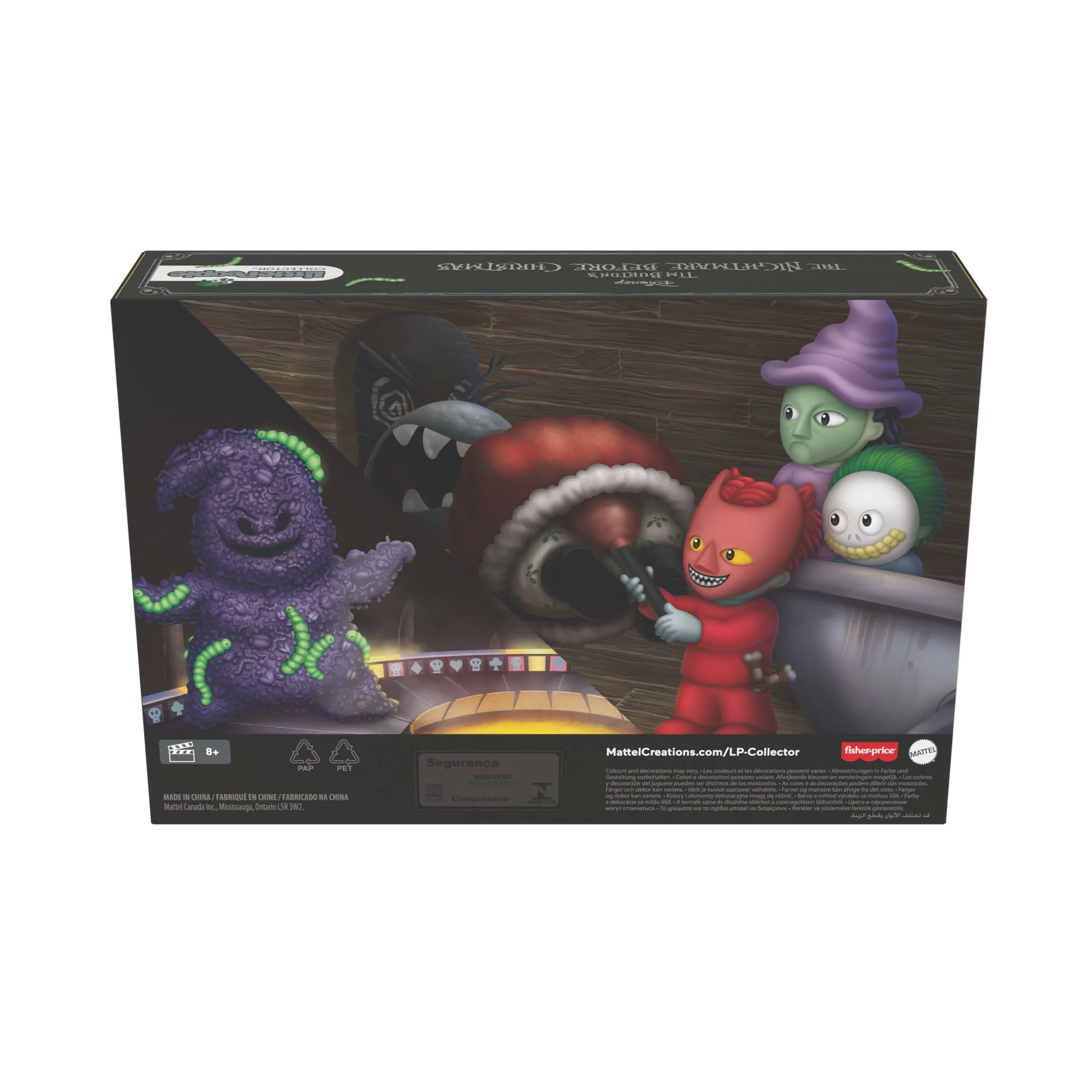 Mattel Creations Little People Collector Disney Tim Burton's The Nightmare Before Christmas Lock Shock & Barrel Set