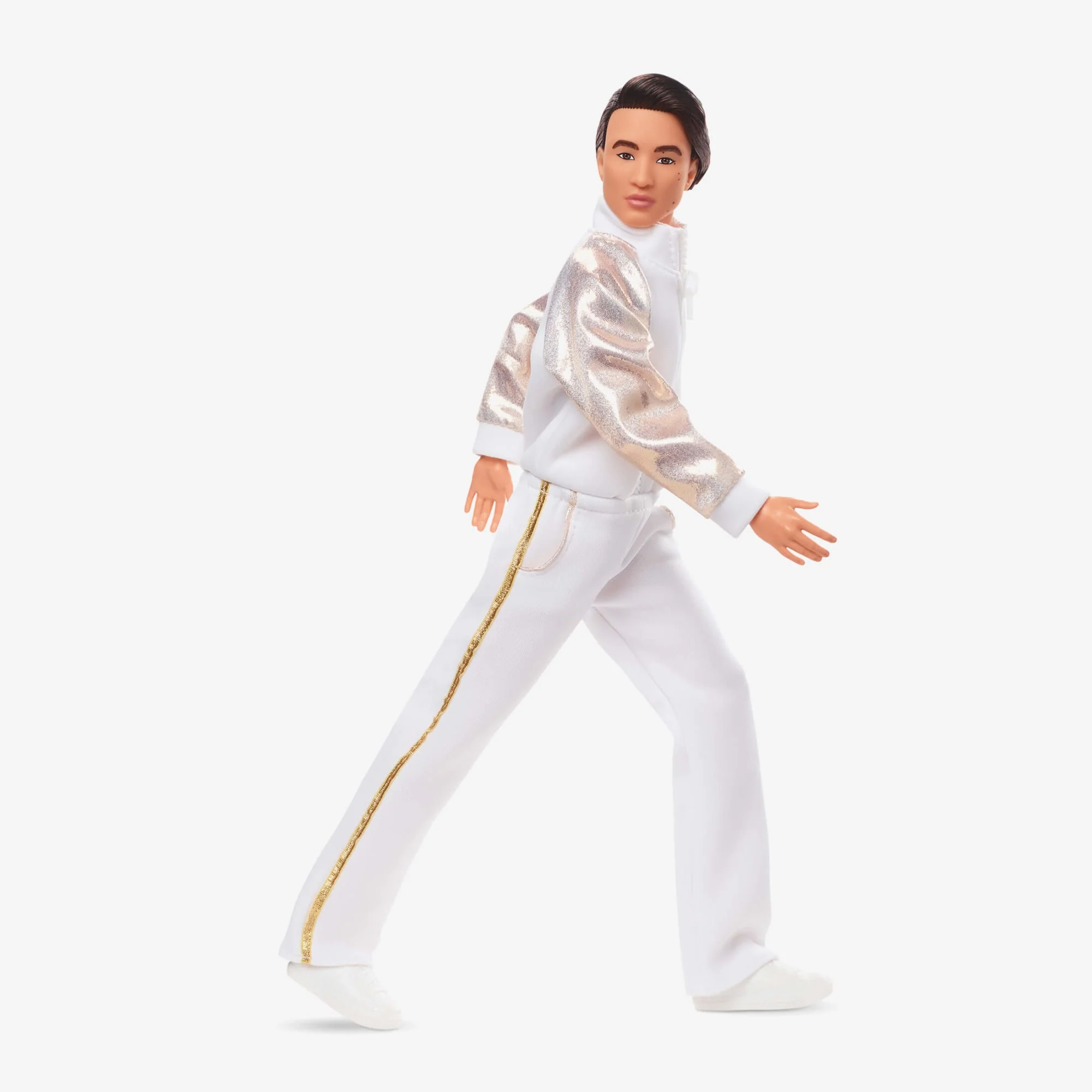 Mattel Creations Ken Doll In White and Gold Tracksuit – Barbie The Movie