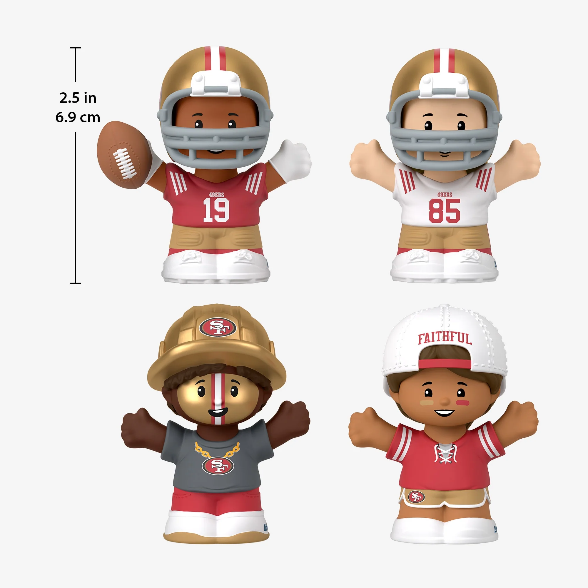 Mattel Creations Little People Collector x NFL San Francisco 49ers Set