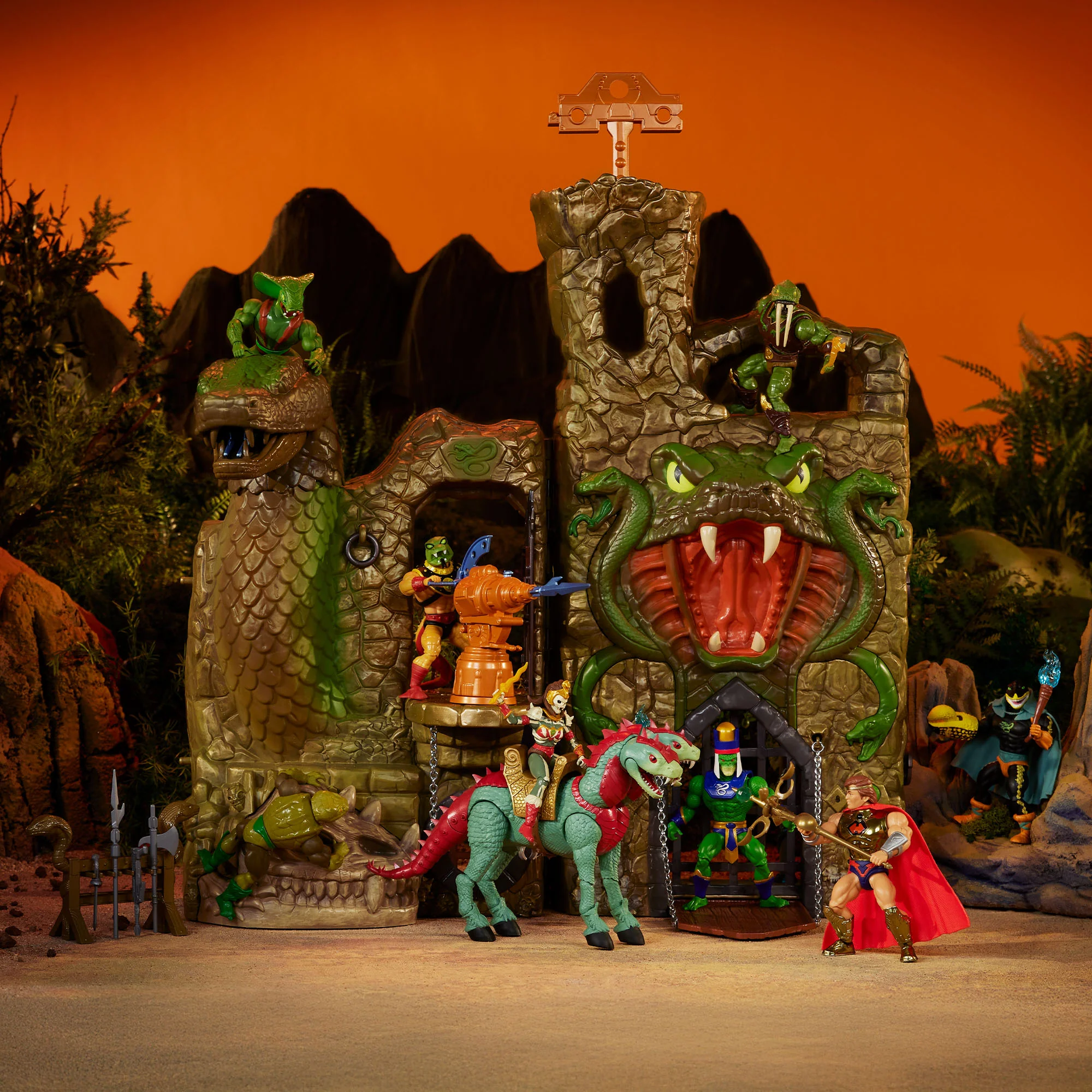 Mattel Creations Masters of the Universe Origins Snake Lair Playset Crowdfund