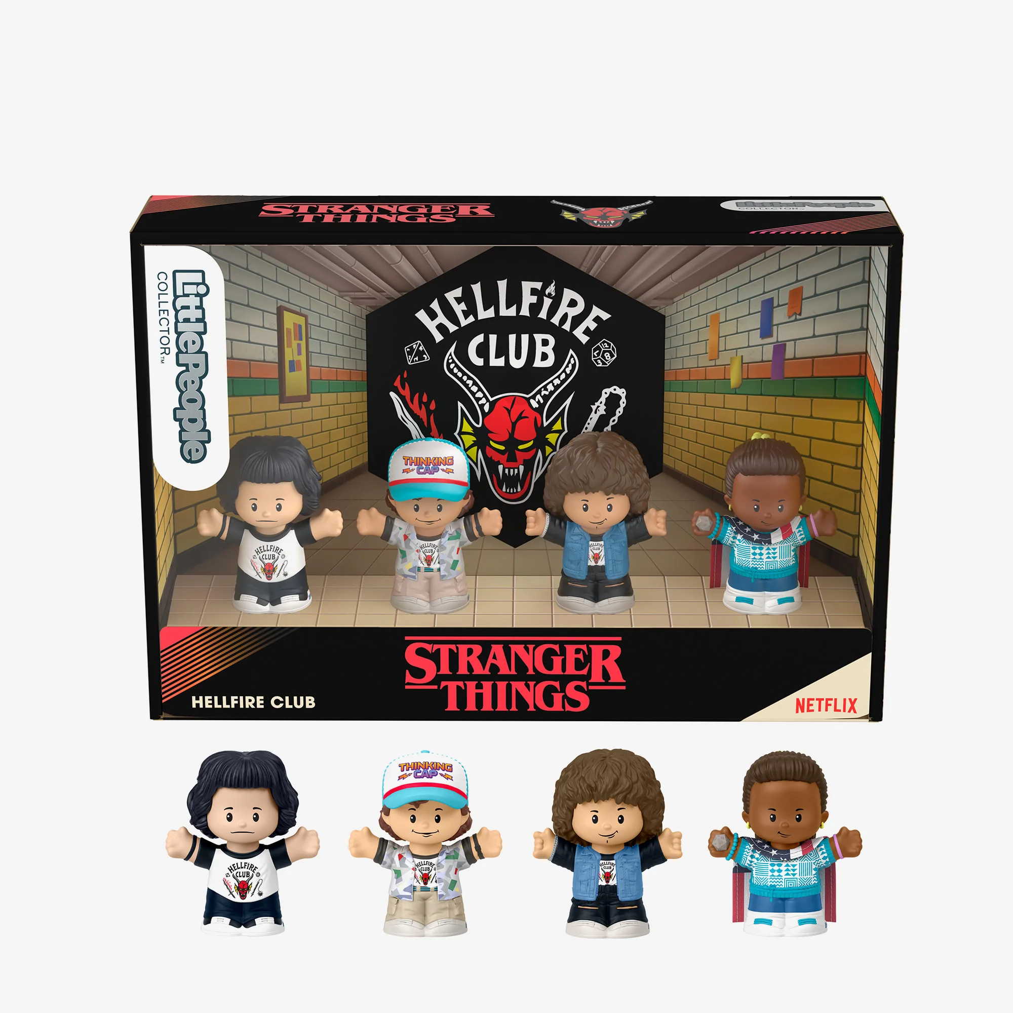 Mattel Creations Little People Collector Stranger Things Hellfire Club Special Edition Set